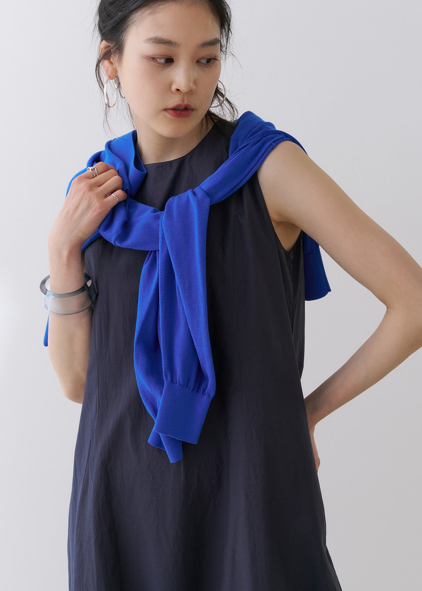 Poplin Solid Sleeveless Balloon Dress | Pasand by ne Quittez pas