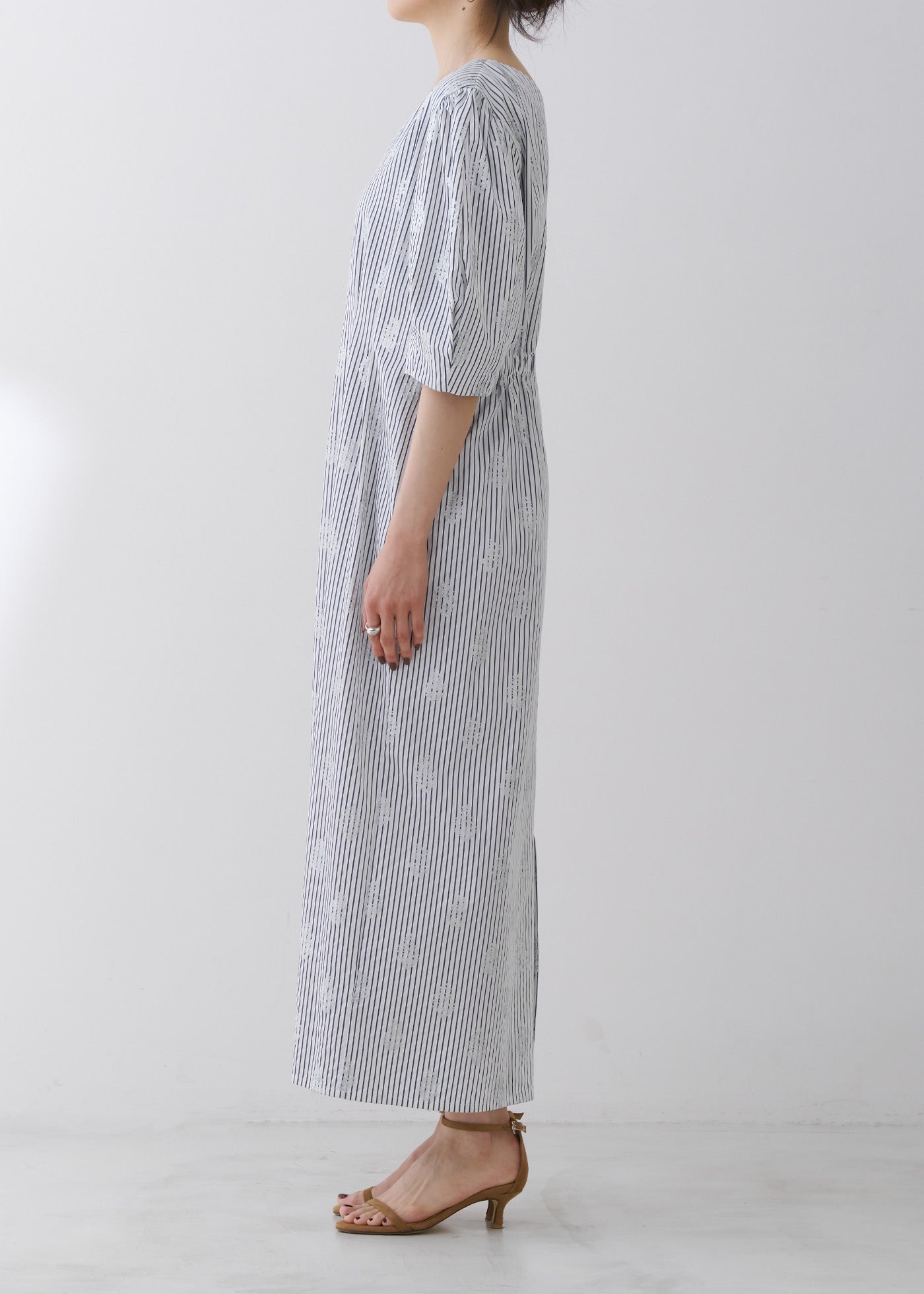 Poplin Foil Print Dress | Pasand by ne Quittez pas | パサンドバイヌキテパ