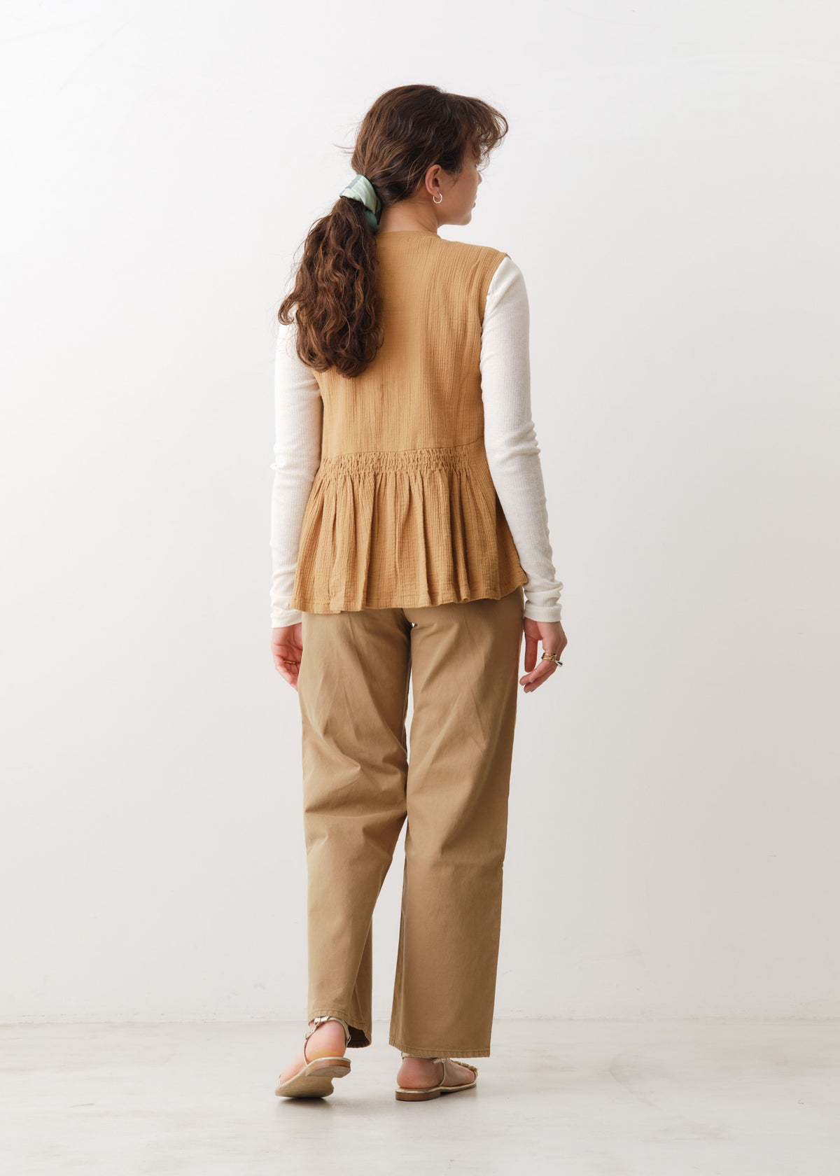 Double Gauze Sleeveless Blouse