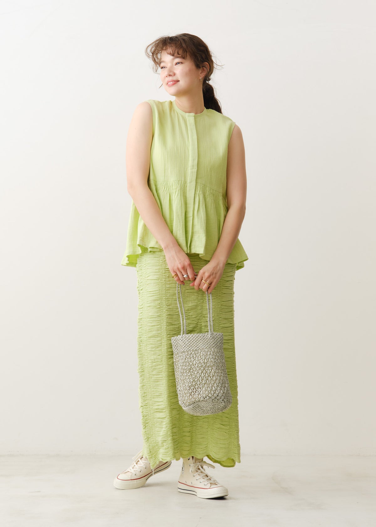 Double Gauze Sleeveless Blouse