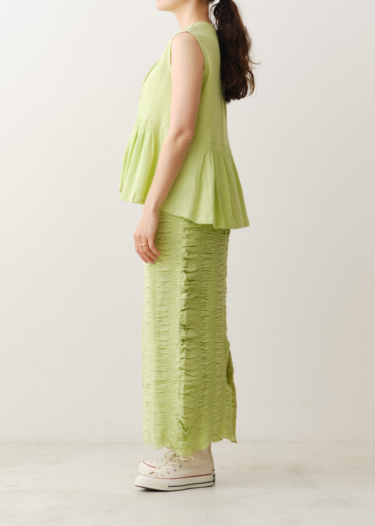 Double Gauze Sleeveless Blouse