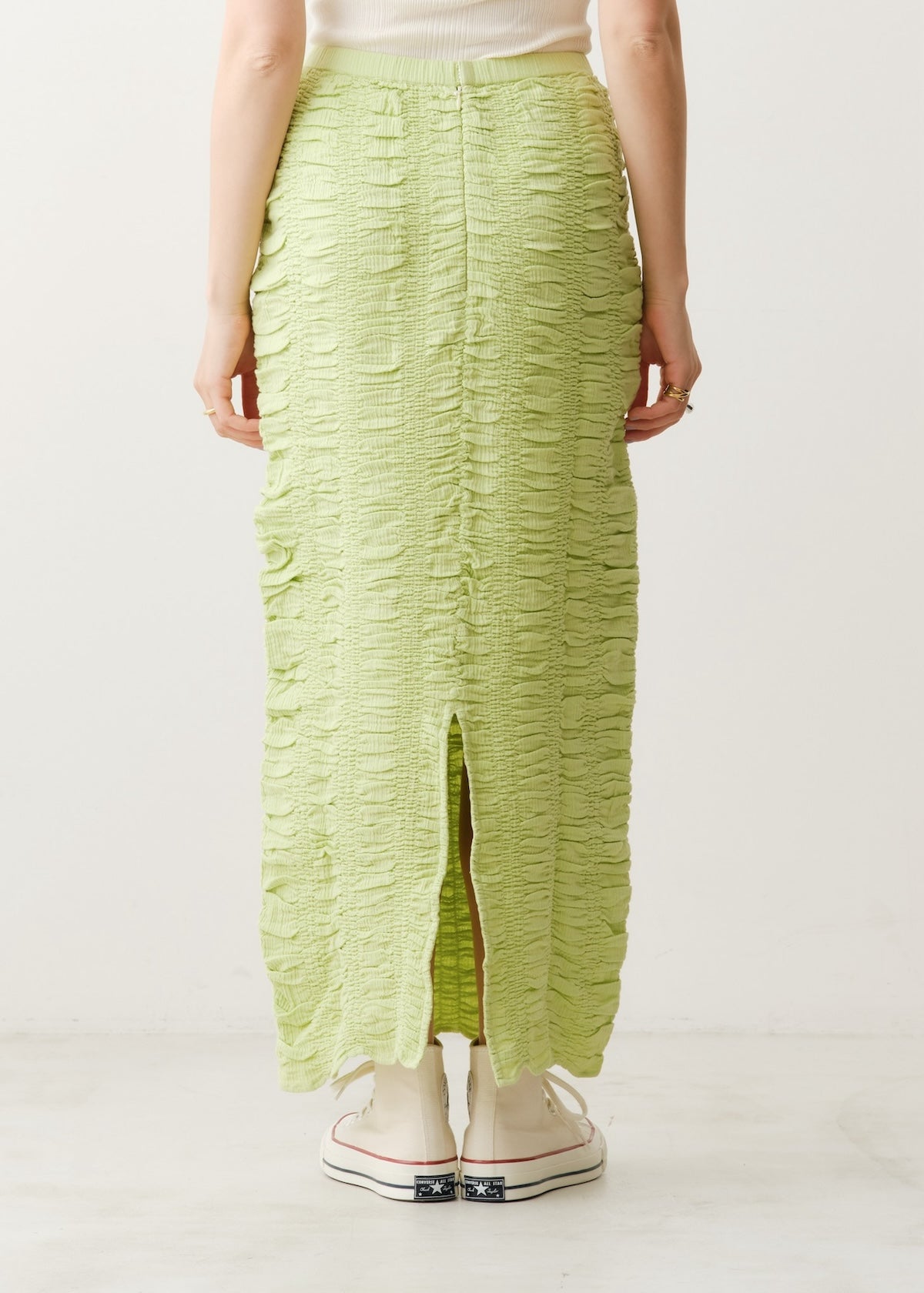 Double Gauze Shirring Skirt