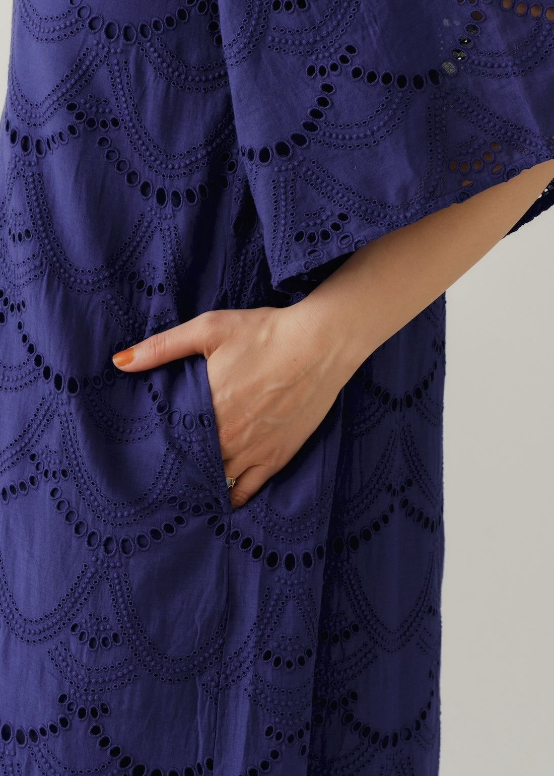 Cotton Voile Dot Hemla Dress
