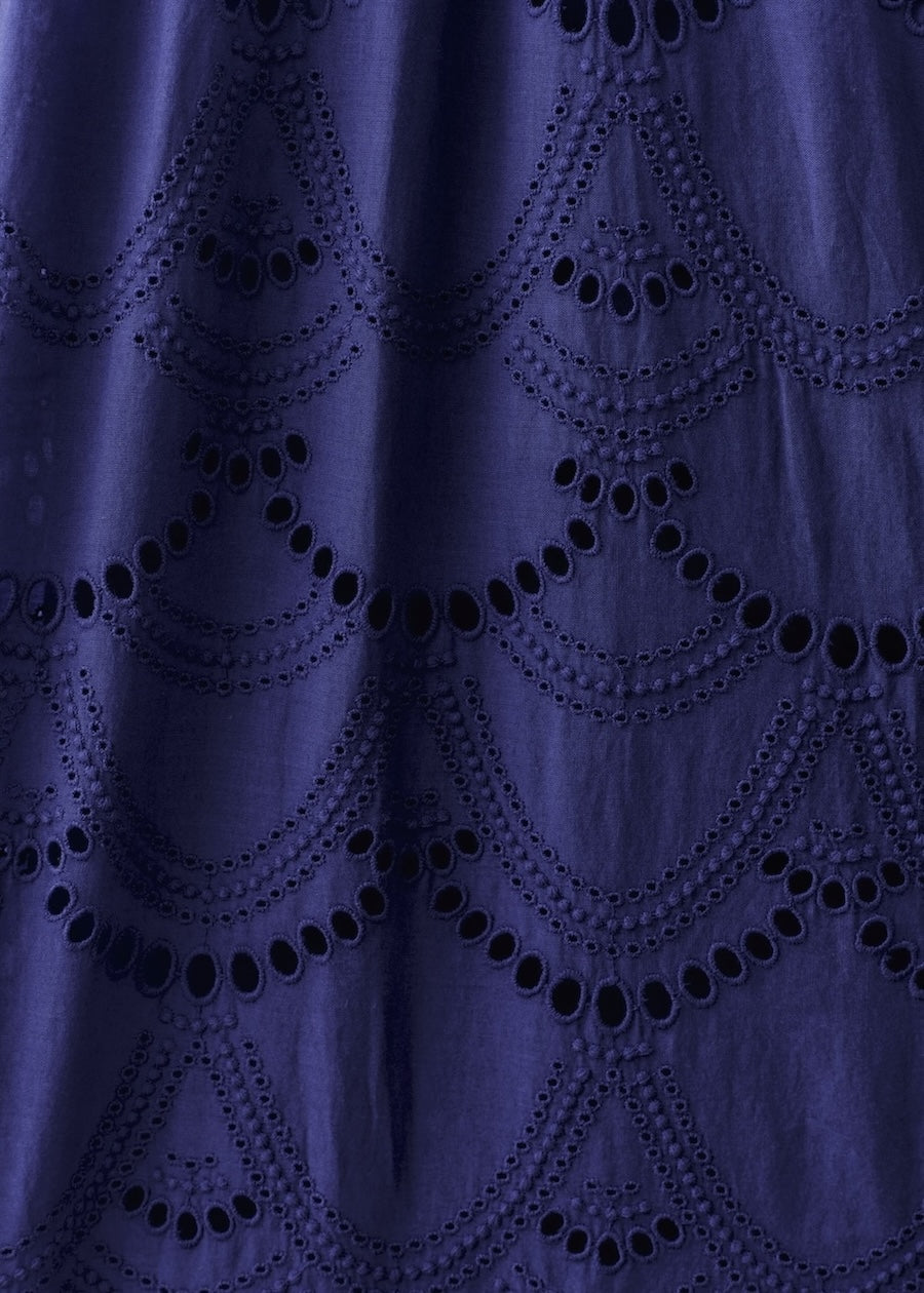 Cotton Voile Dot Hemla Dress