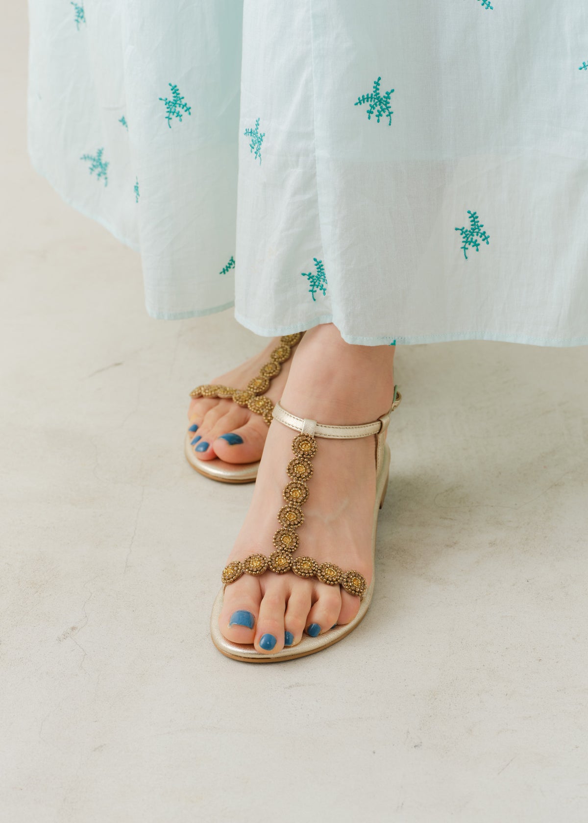 Circle Bijoux Ankle Strap Sandal