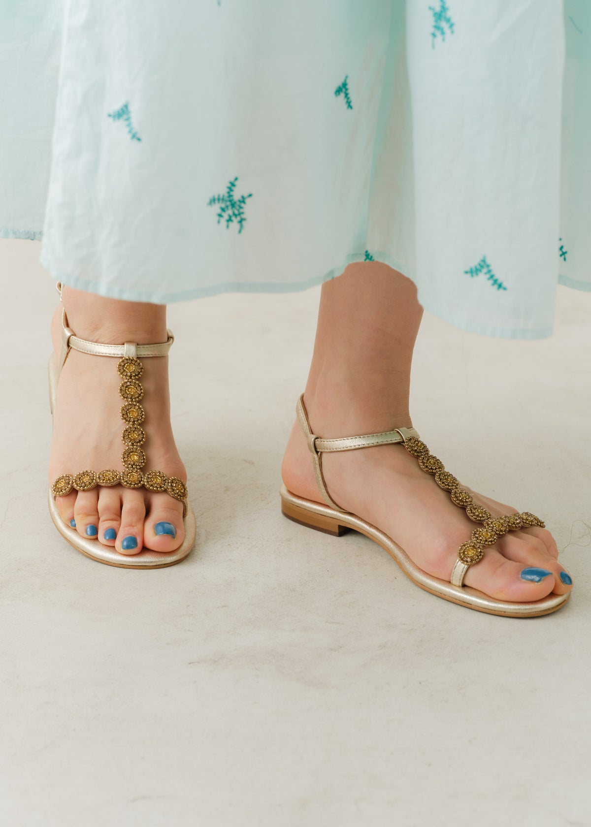 Circle Bijoux Ankle Strap Sandal