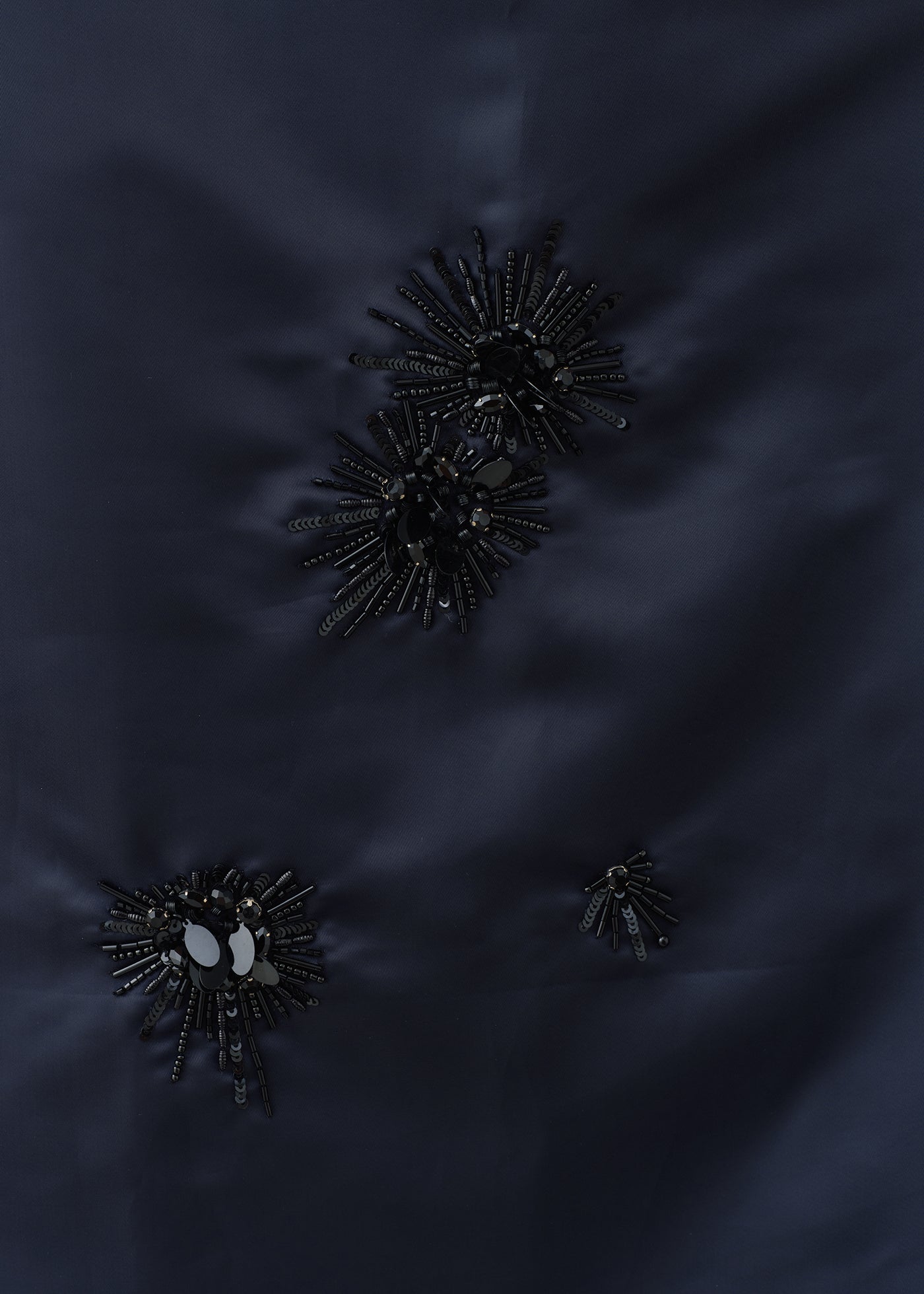 Poly Twill Sequins Embroidery Skirt