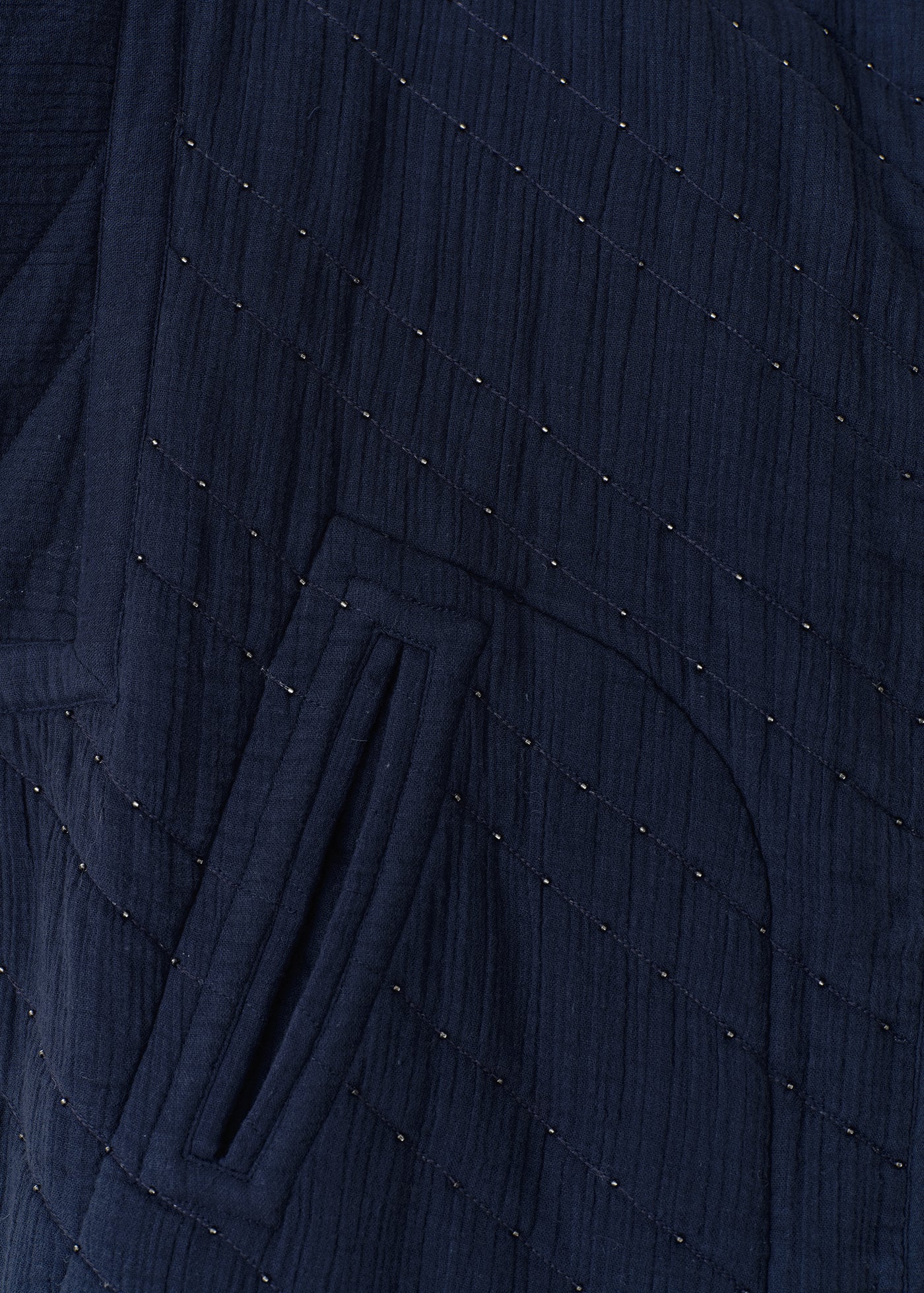 Double Gauze Beads Quilting Jacket