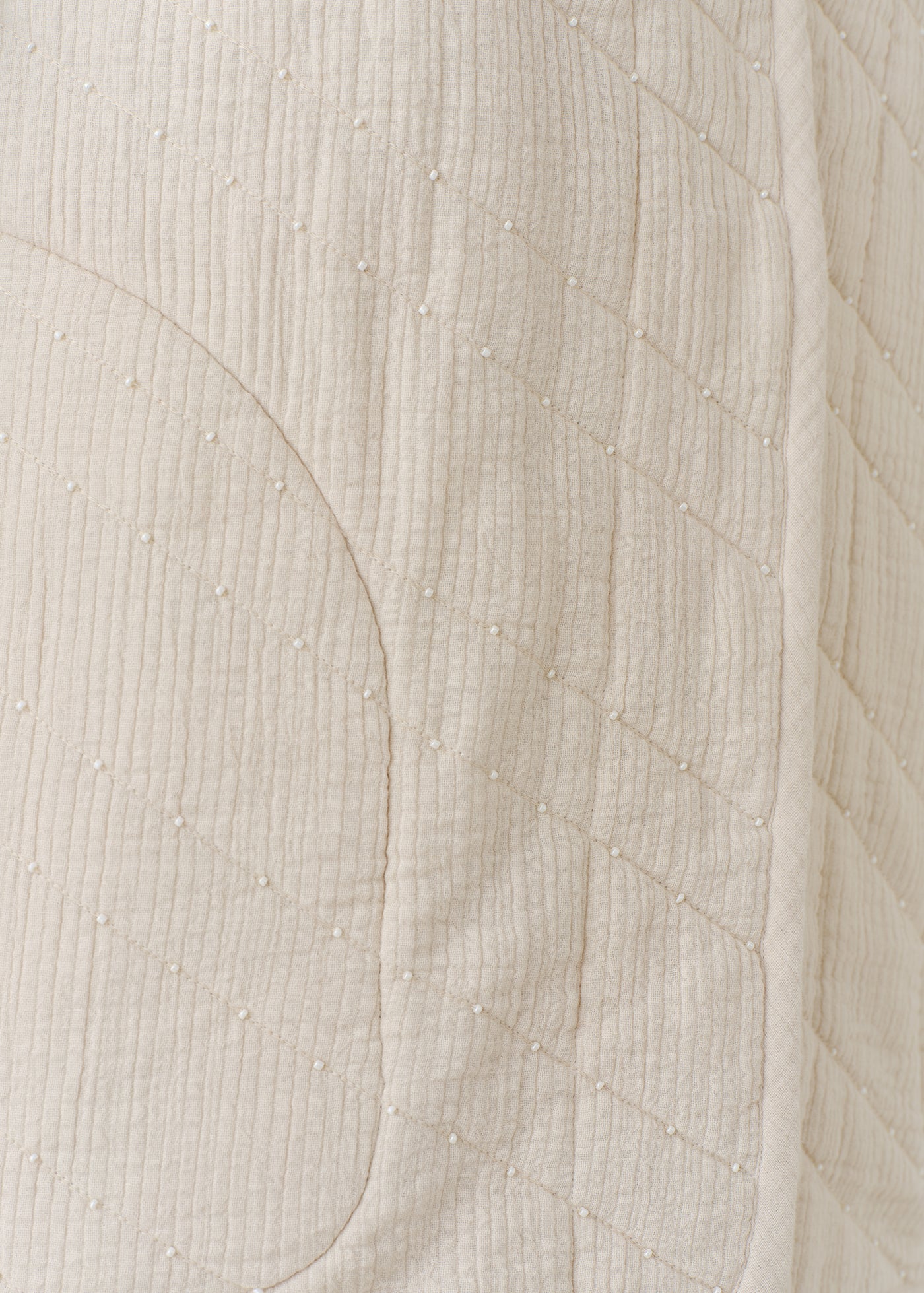 Double Gauze Beads Quilting Vest