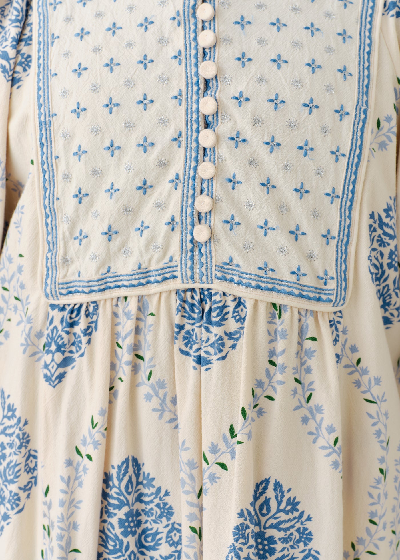 ヌキテパ　Crimp Cotton Embroidery York Dress Crimp Cotton Embroidery York Dress | Pasand by ne Quittez