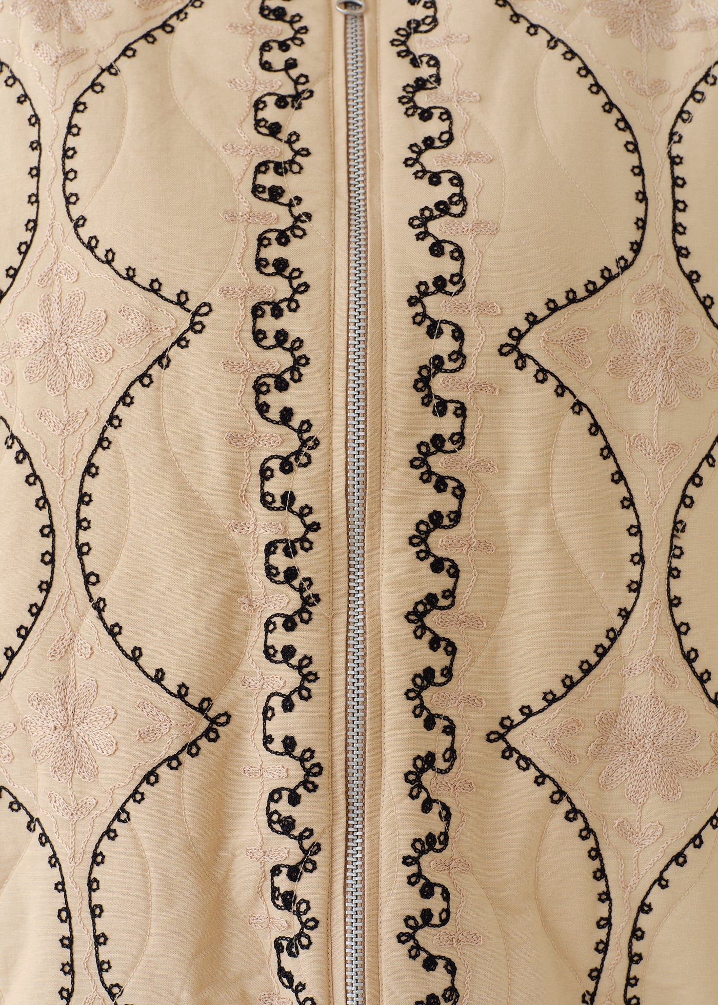 【12月下旬お届け】Cotton Linen Aari Embroidery Jacket