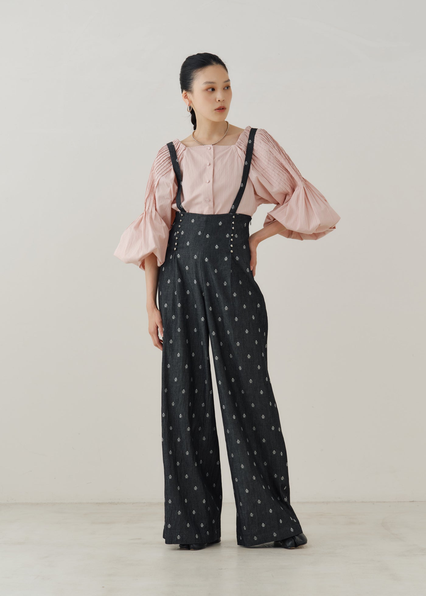 Poplin Tuck Sleeve Top | Pasand by ne Quittez pas | パサンドバイ