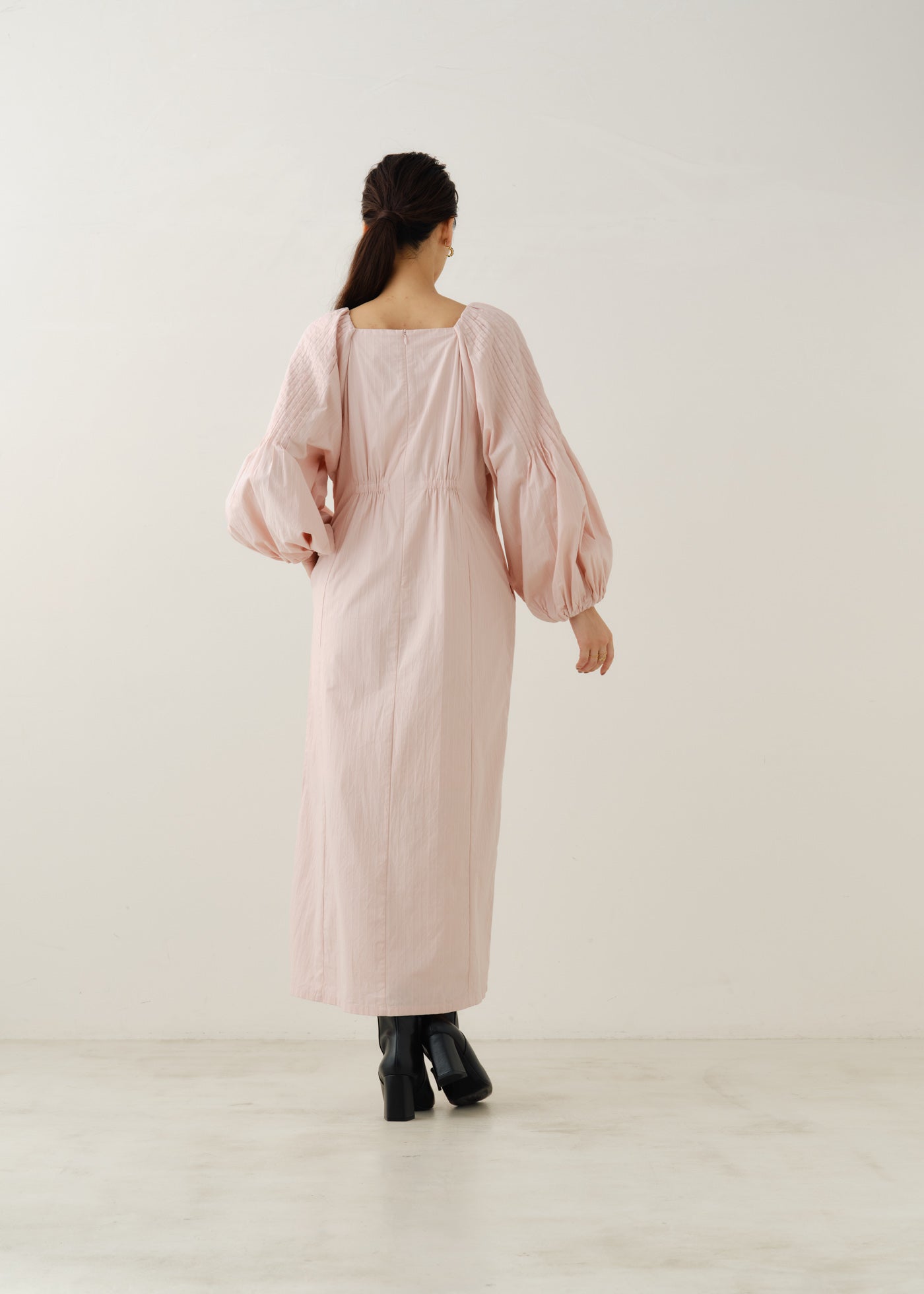 ワンピース ne Quittez pas Cotton Poplin Tuck Dress Poplin Tuck Sleeve Dress | Pasand by ne Quittez pas | パサン