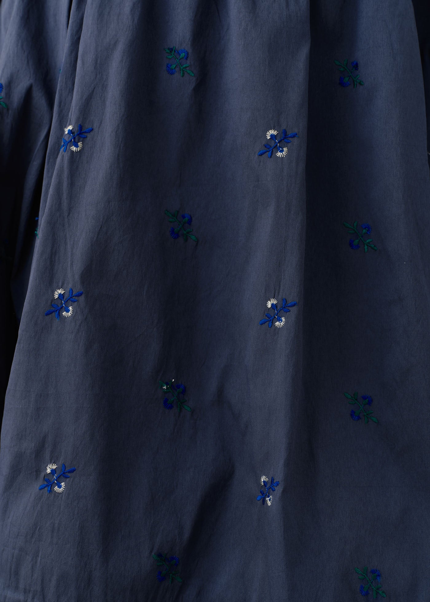 Poly Dupion Embroidery Tuck Gather Skirt