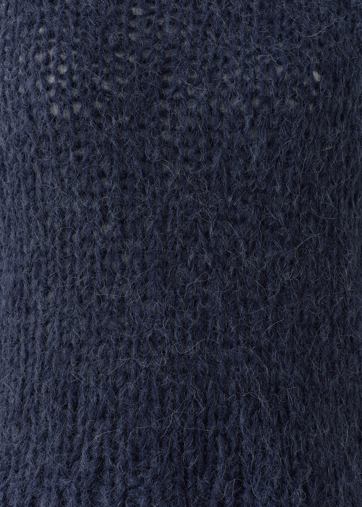 Mohair Mix Hand Knit Pullover