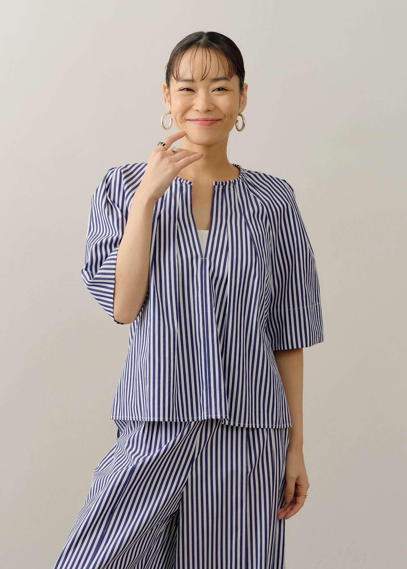 Poplin Bow Tie Top | Pasand by ne Quittez pas | パサンドバイヌキテパ