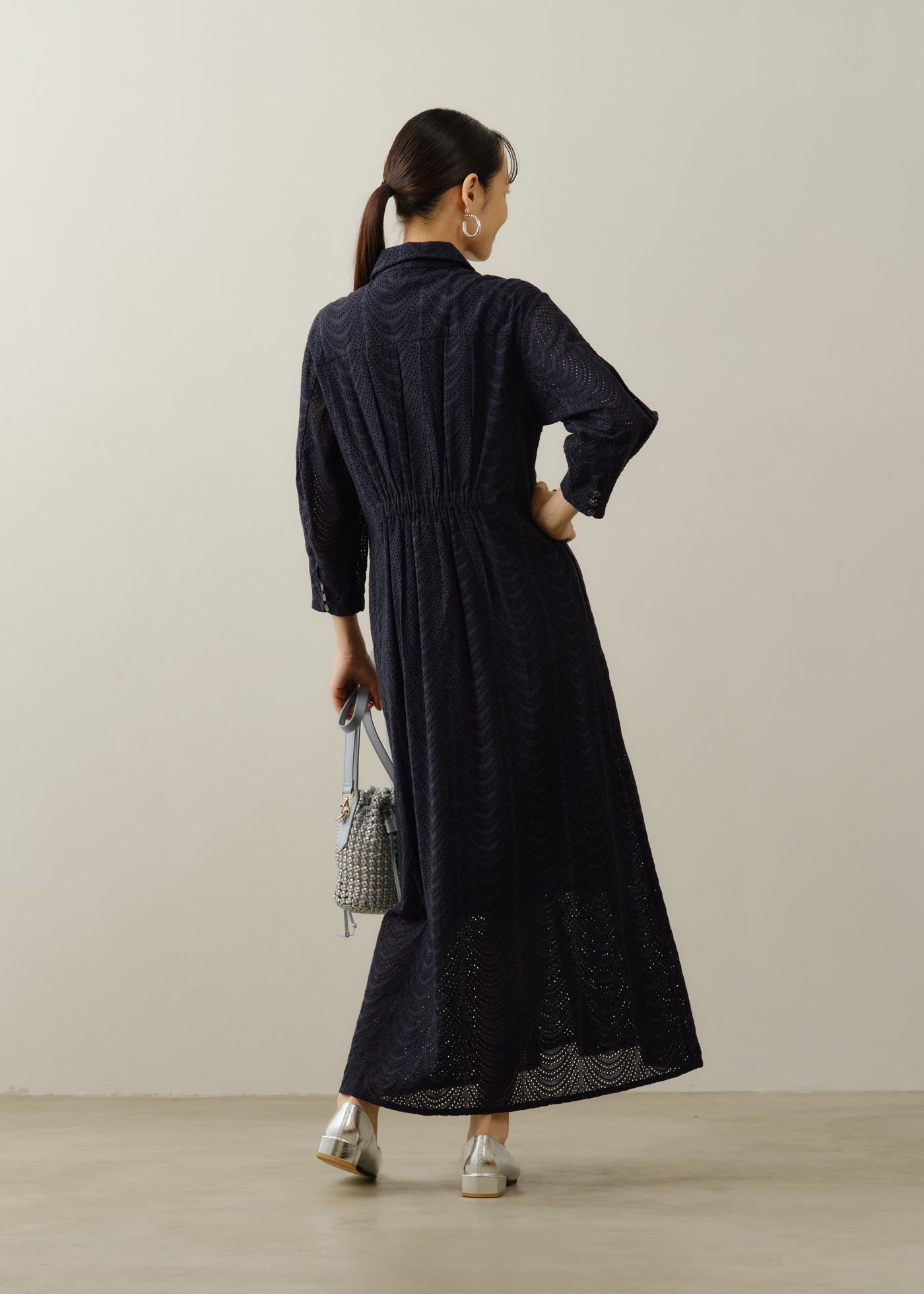 新品 ヌキテパ C.VOILE FULL EMB SHIRTS DRESS Cotton Voile Neem Cifre Embroidery Shirts Dress | Pasand by ne