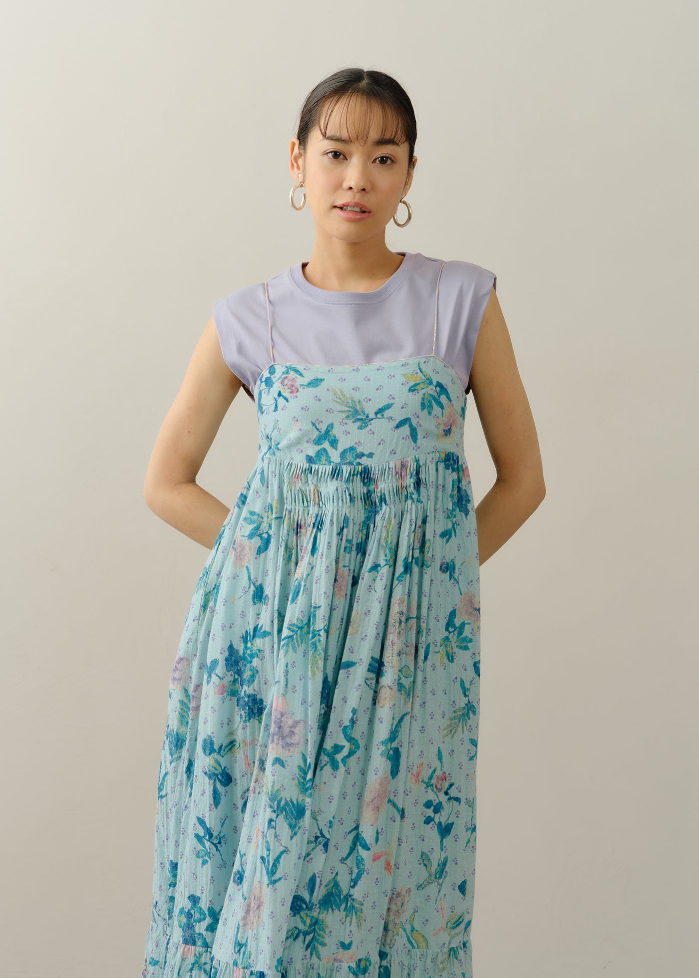 Dot Dobby Bouquet Print Cami Dress | Pasand by ne Quittez pas