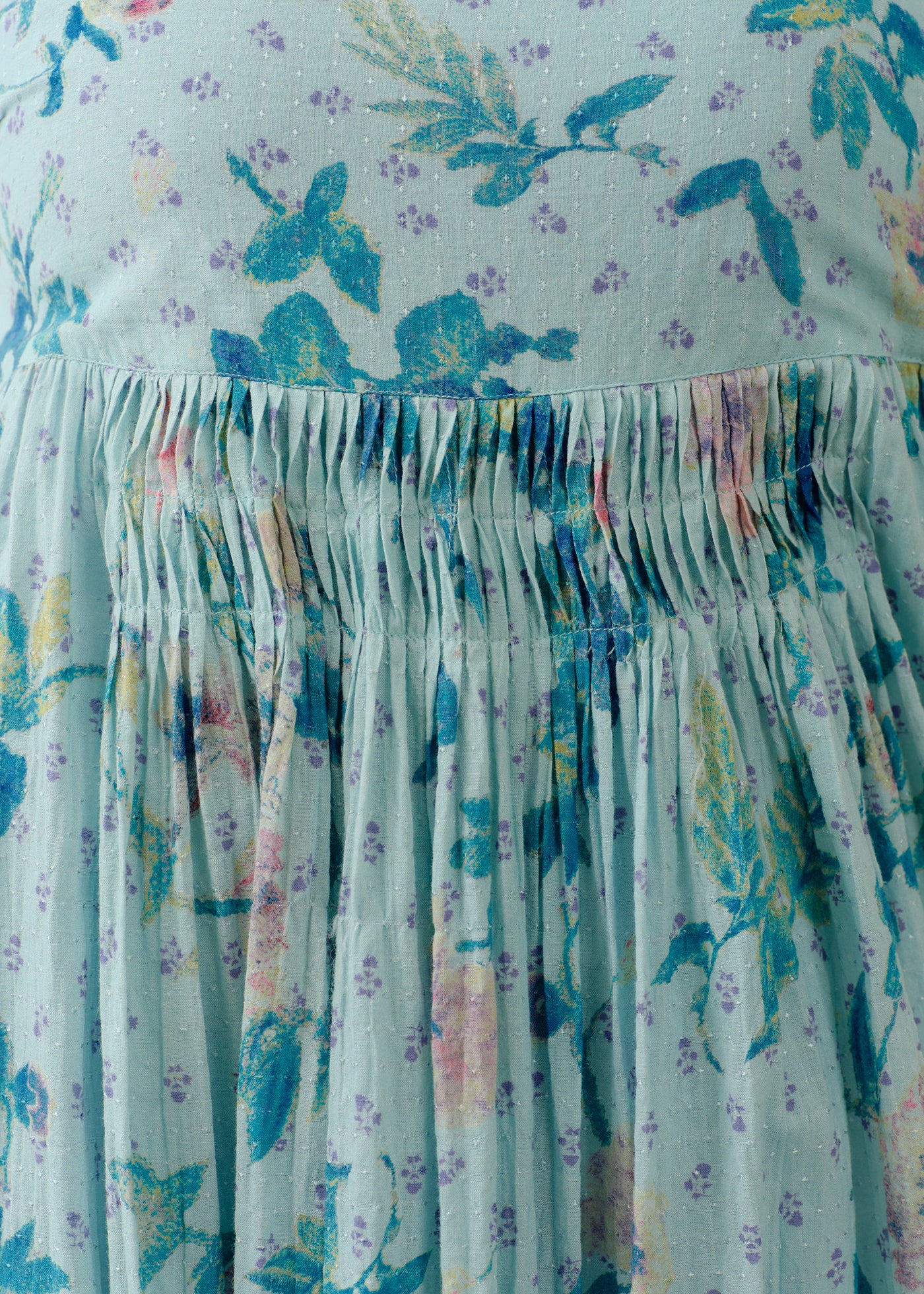 Dot Dobby Bouquet Print Cami Dress