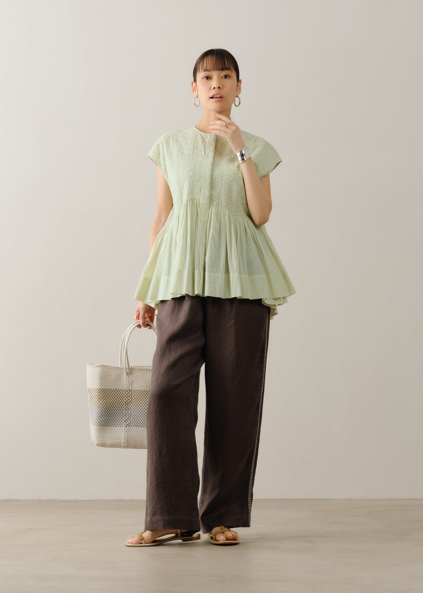 Petit Flower Cifre Sleeveless Shirts | Pasand by ne Quittez pas