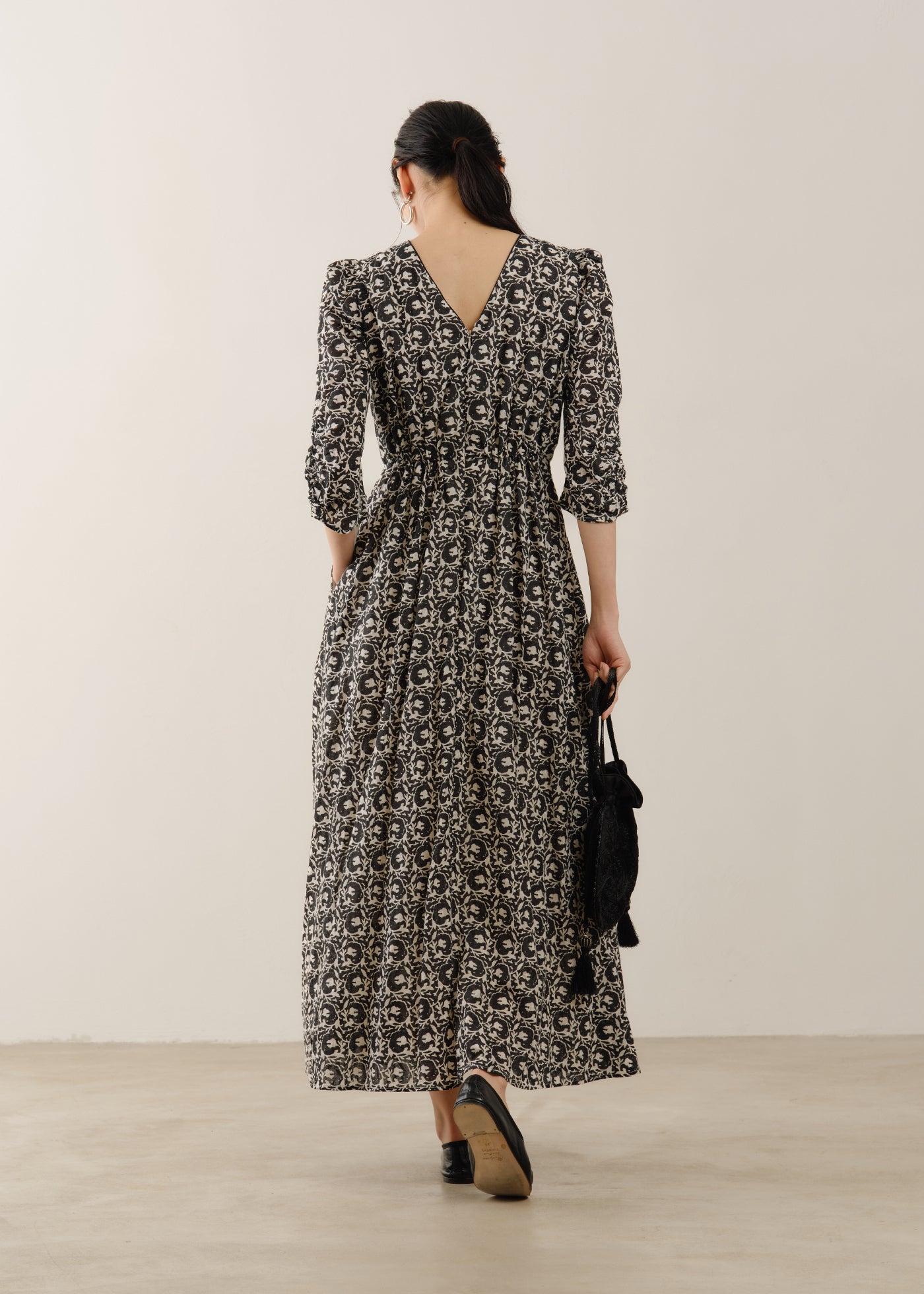 Cotton Print Twisted Waist Dress | Pasand by ne Quittez pas
