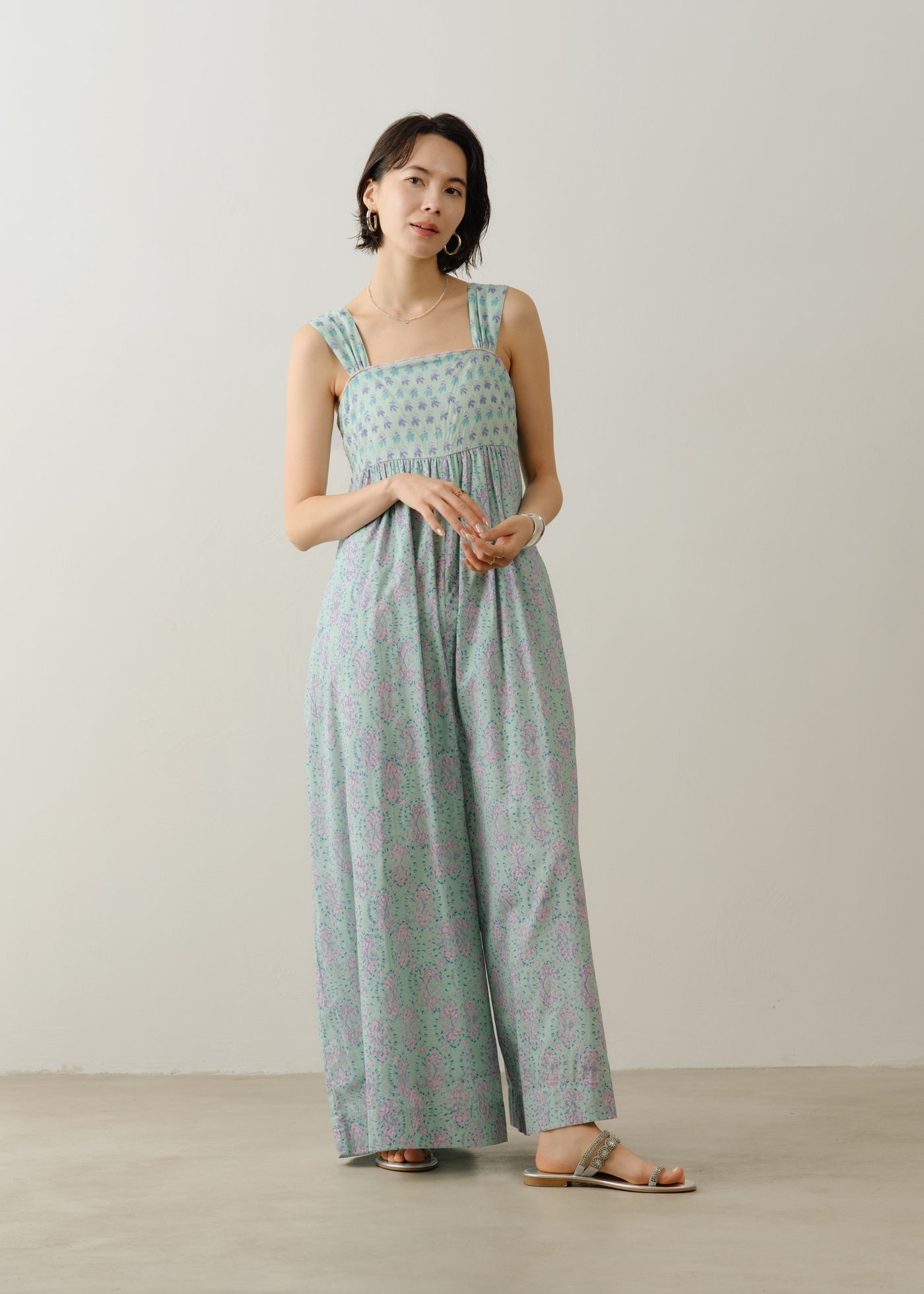 Cotton Voile Bluebell Print Gather All In One | Pasand by ne