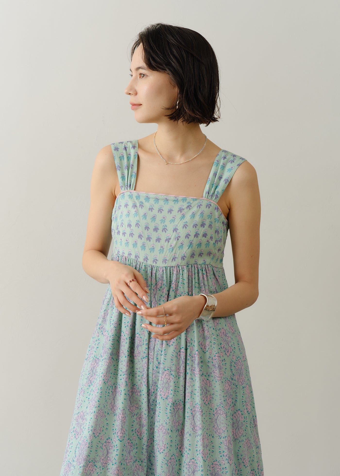 Cotton Voile Bluebell Print Gather All In One | Pasand by ne