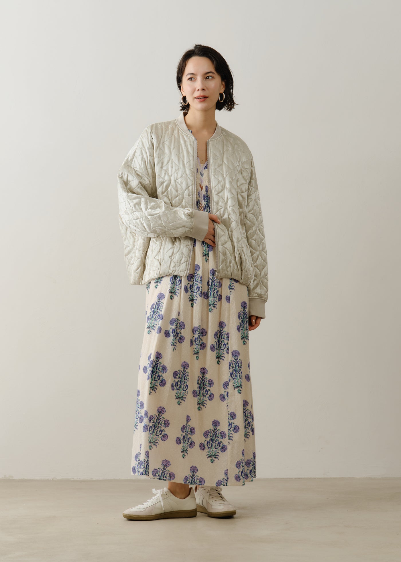 Rayon Cotton Jacquard Blouson | Pasand by ne Quittez pas | パサン