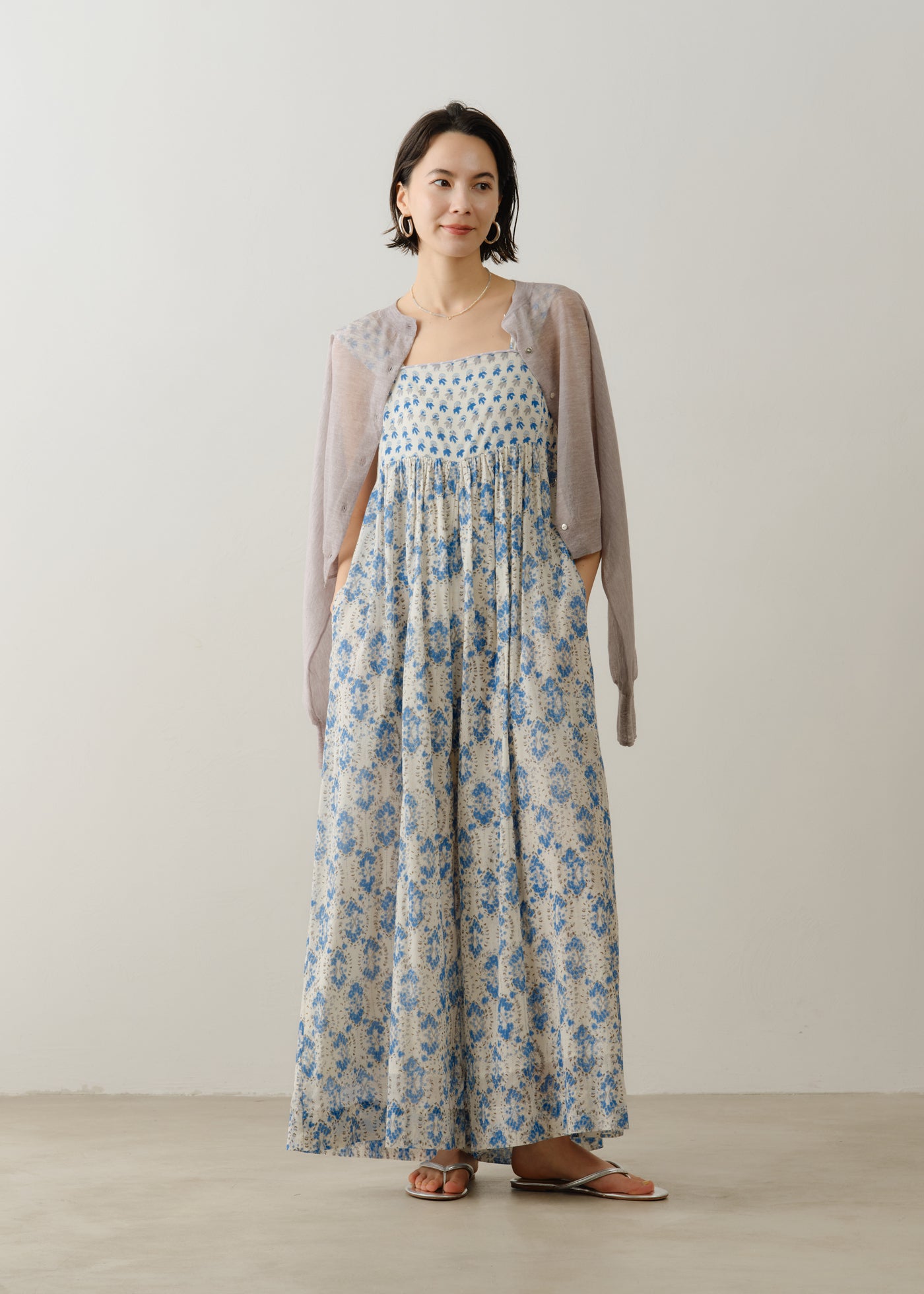 Cotton Voile Bluebell Print Gather All In One | Pasand by ne