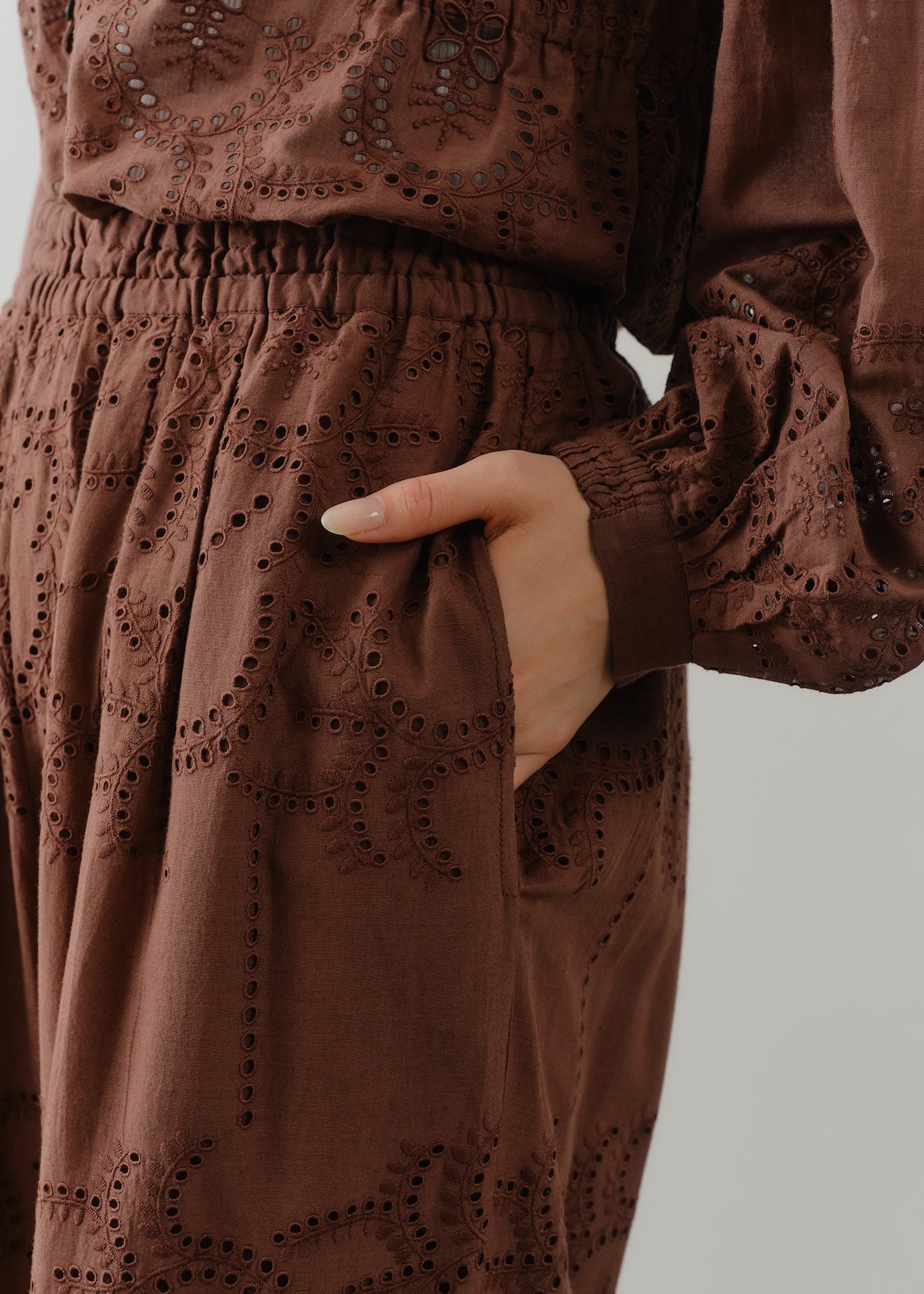 Cotton Voile Lupine Cifre Pants
