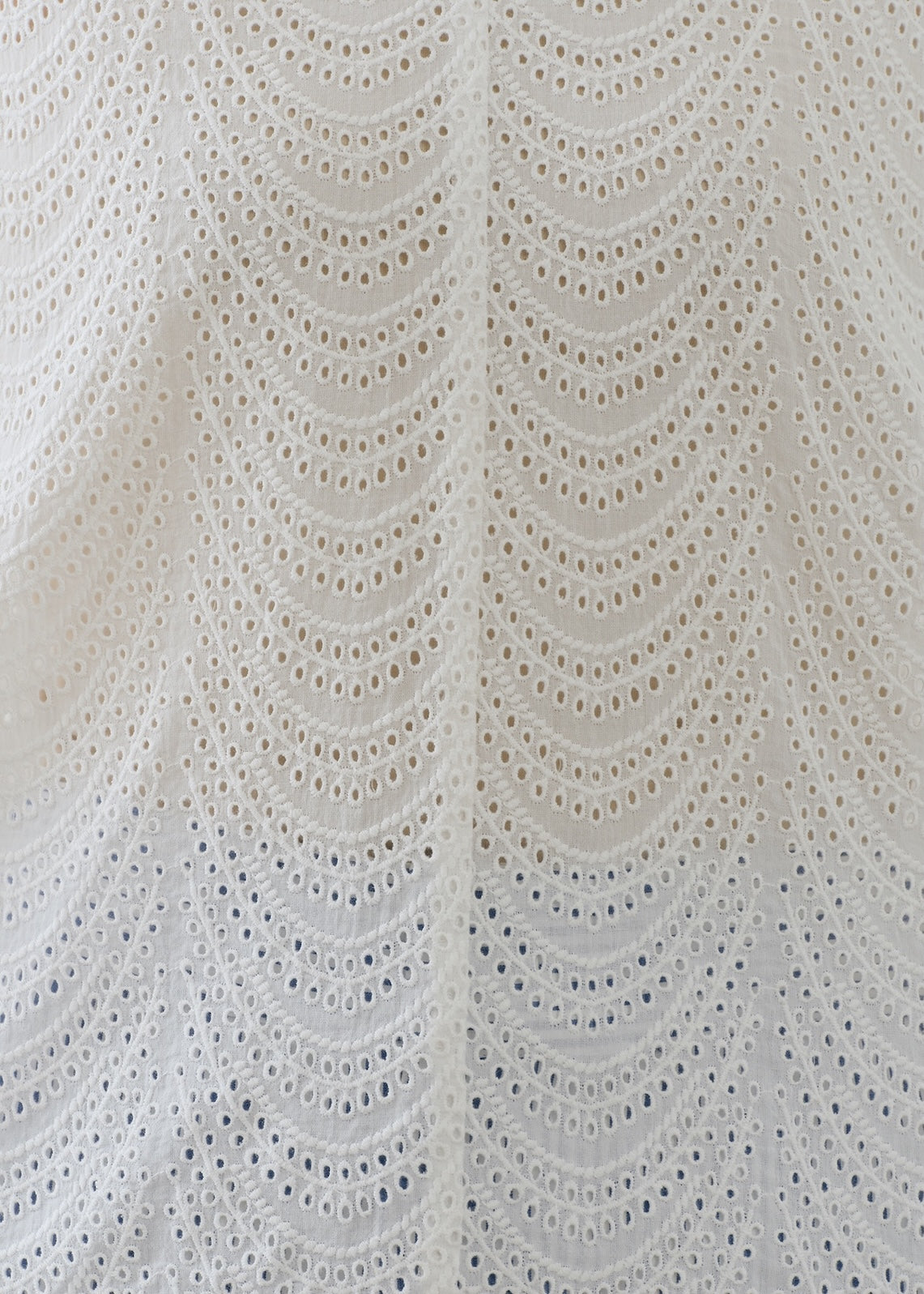 Cotton Voile Neem Cifre Embroidery Sleeveless Top