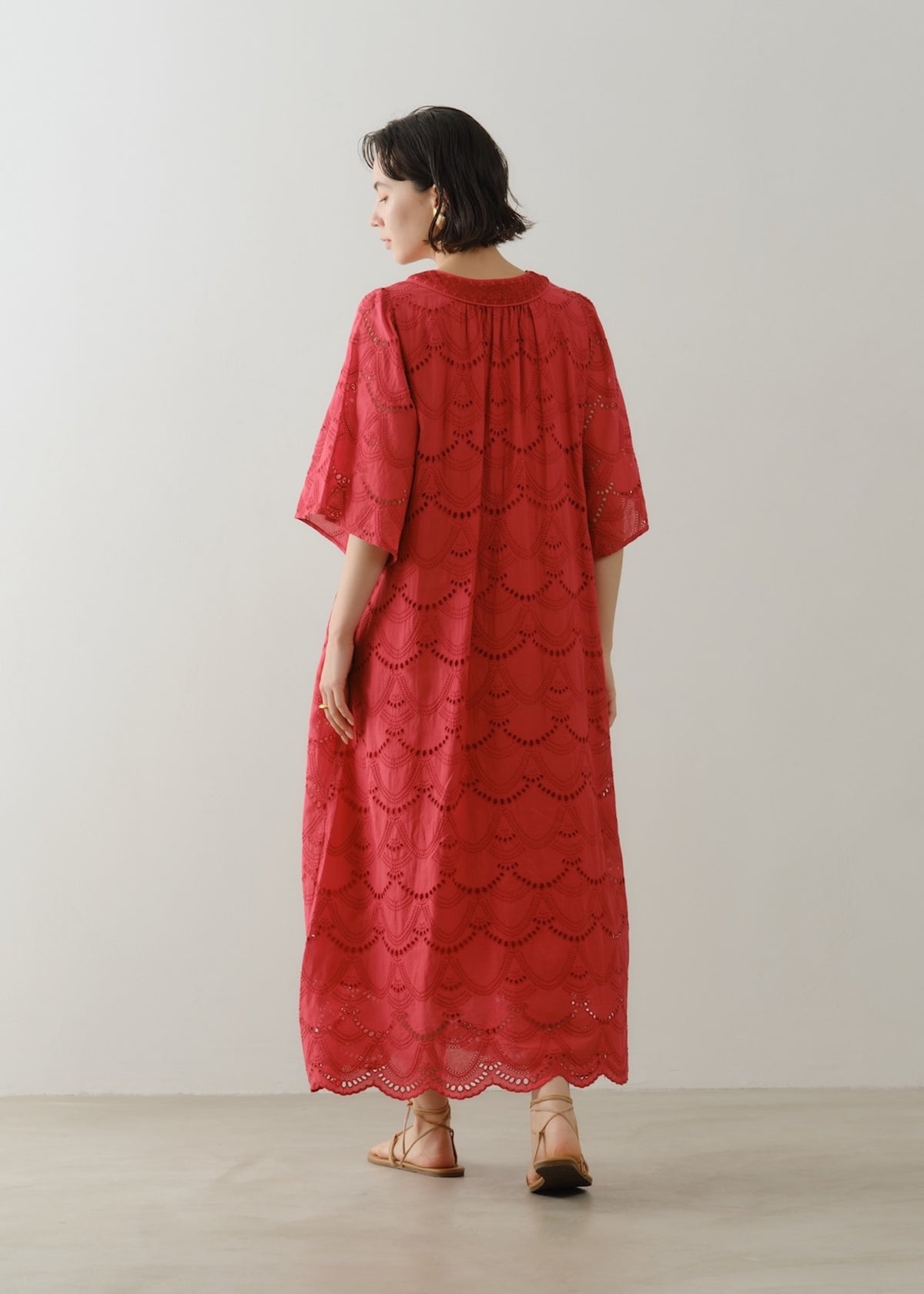 Cotton Voile Dot Hemla Dress