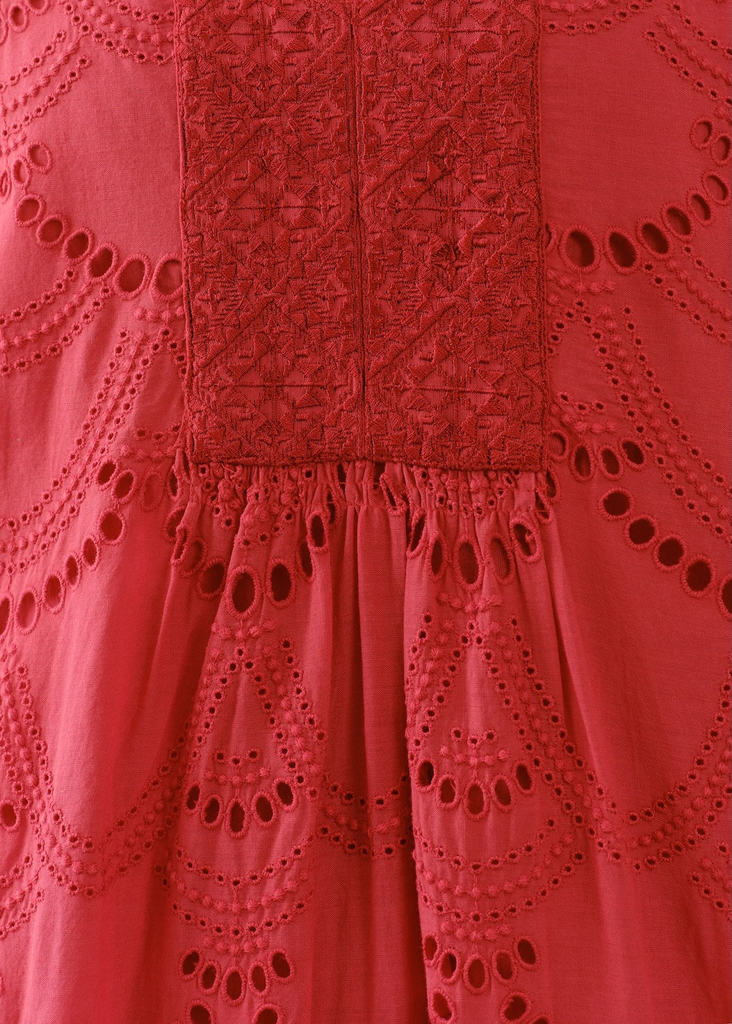 Cotton Voile Dot Hemla Dress