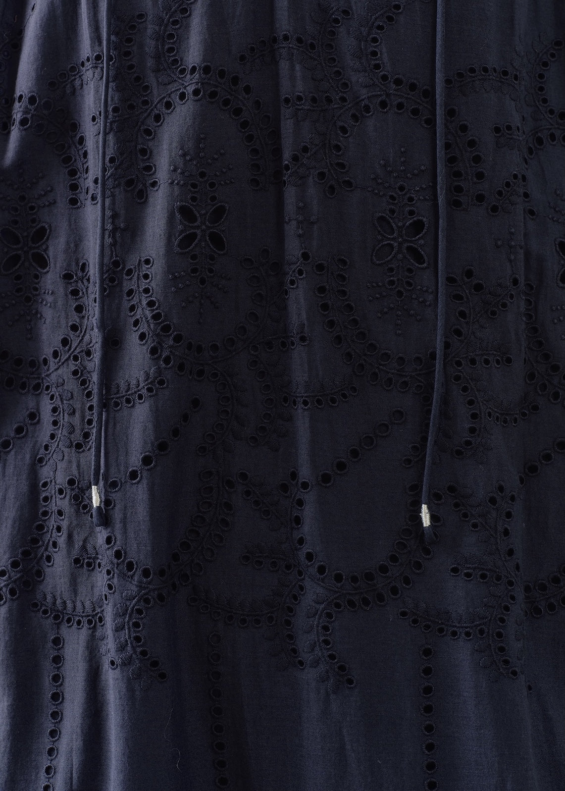 Cotton Voile Lupine Cifre Long Sleeve Dress