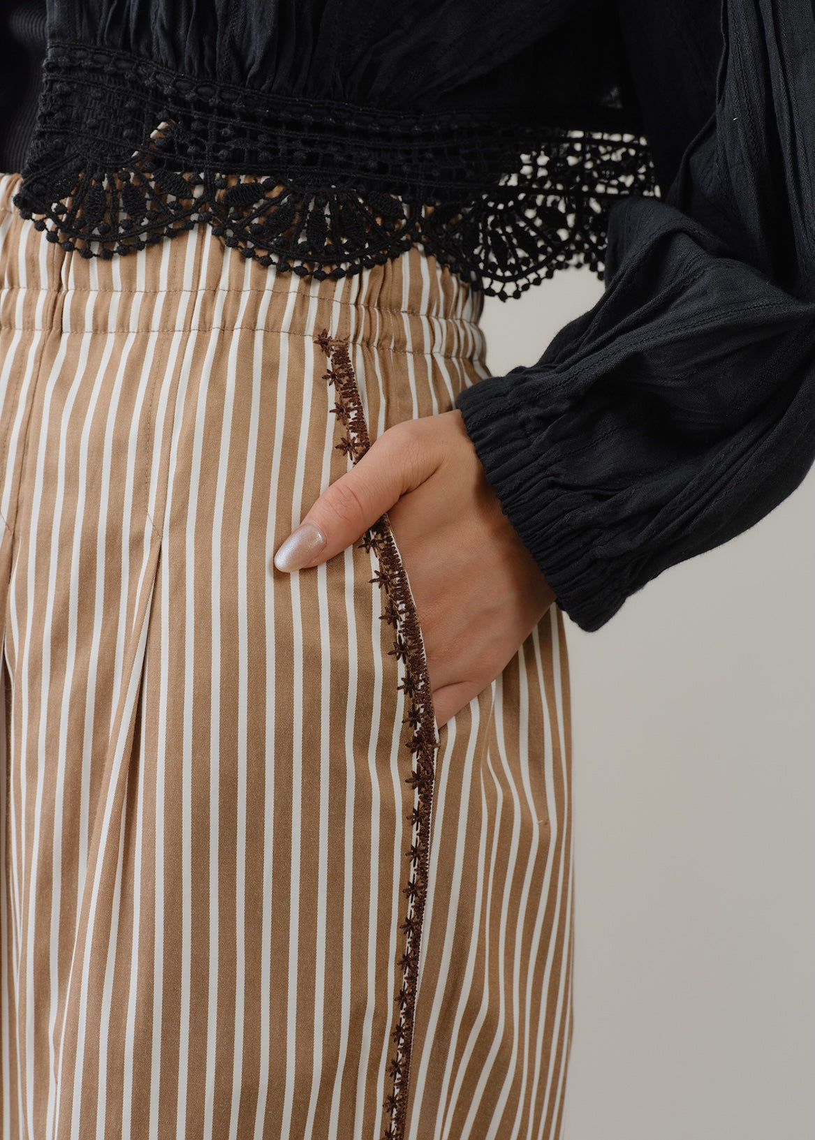 【7/22 10時発売】Poplin Stripe Pants
