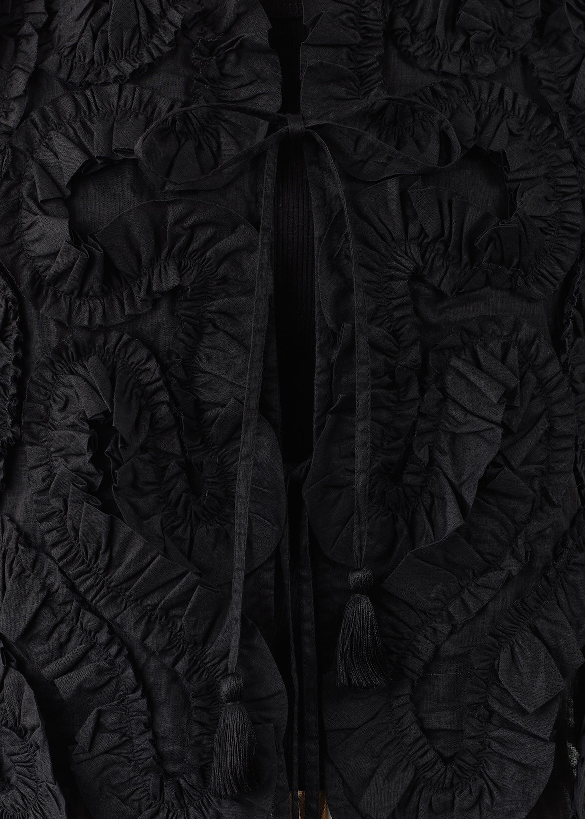 Cotton Organza Frill Gilet | Pasand by ne Quittez pas | パサン