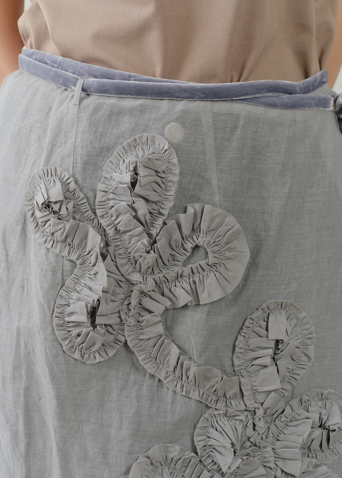 Cotton Organza Frill Wrapped Skirt | Pasand by ne Quittez pas