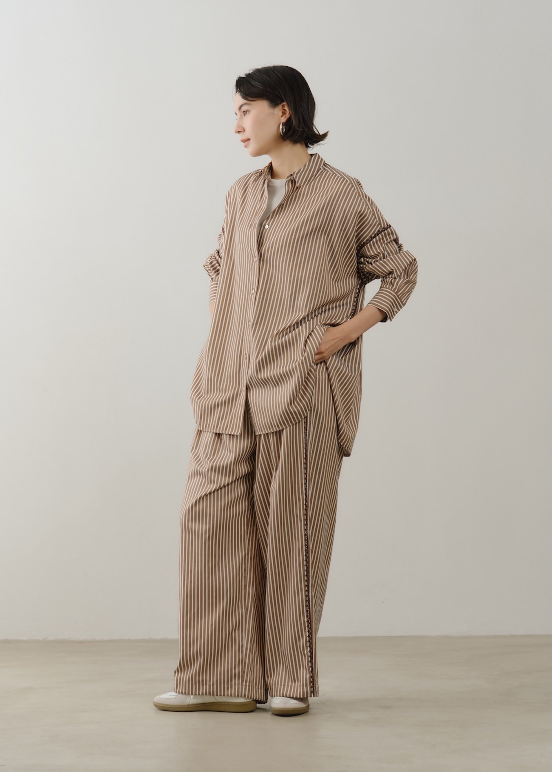 Poplin Stripe Shirts | Pasand by ne Quittez pas | パサンドバイヌキテパ