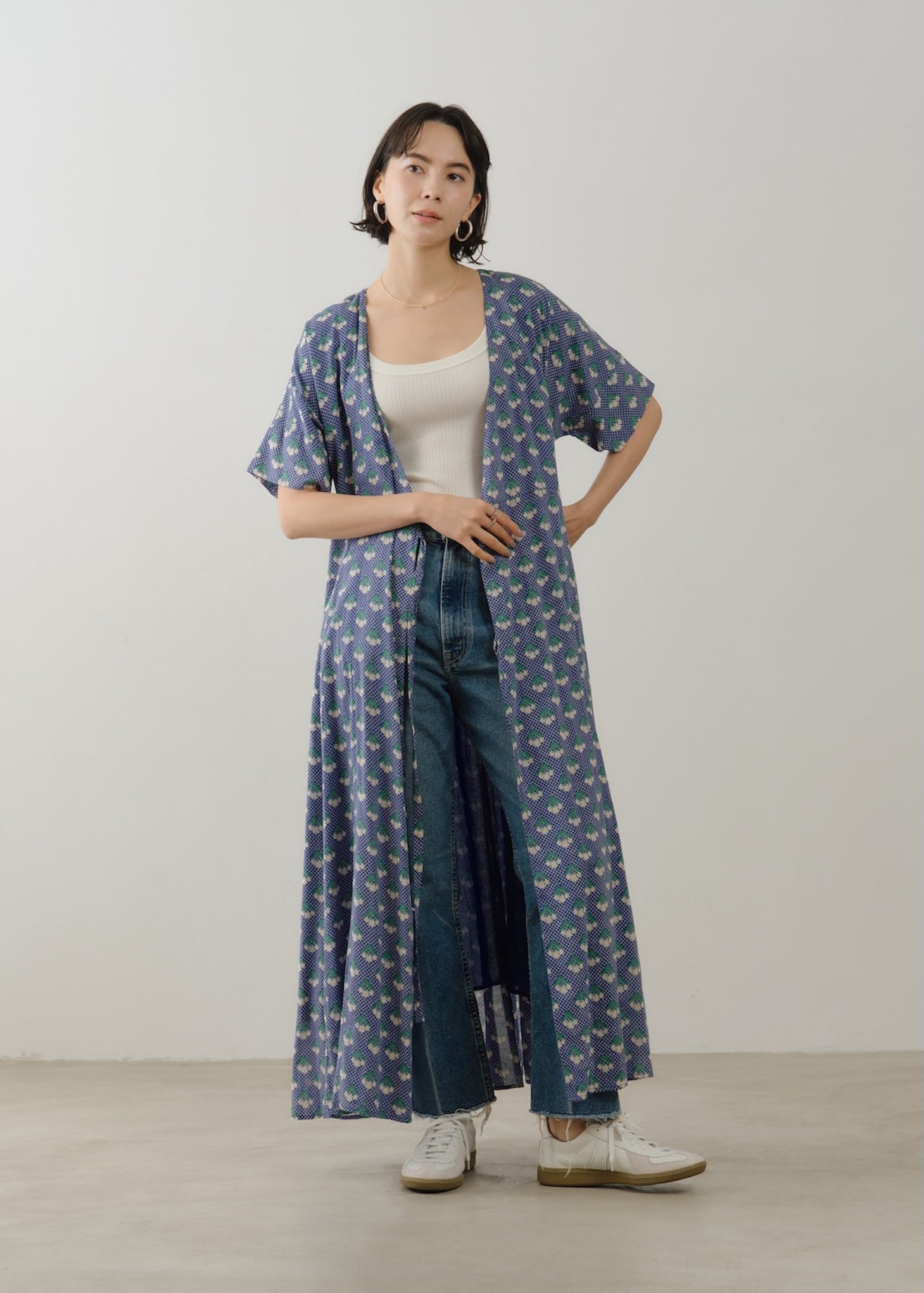 Cotton Voile Small Lily Print Wrap Dress | Pasand by ne Quittez