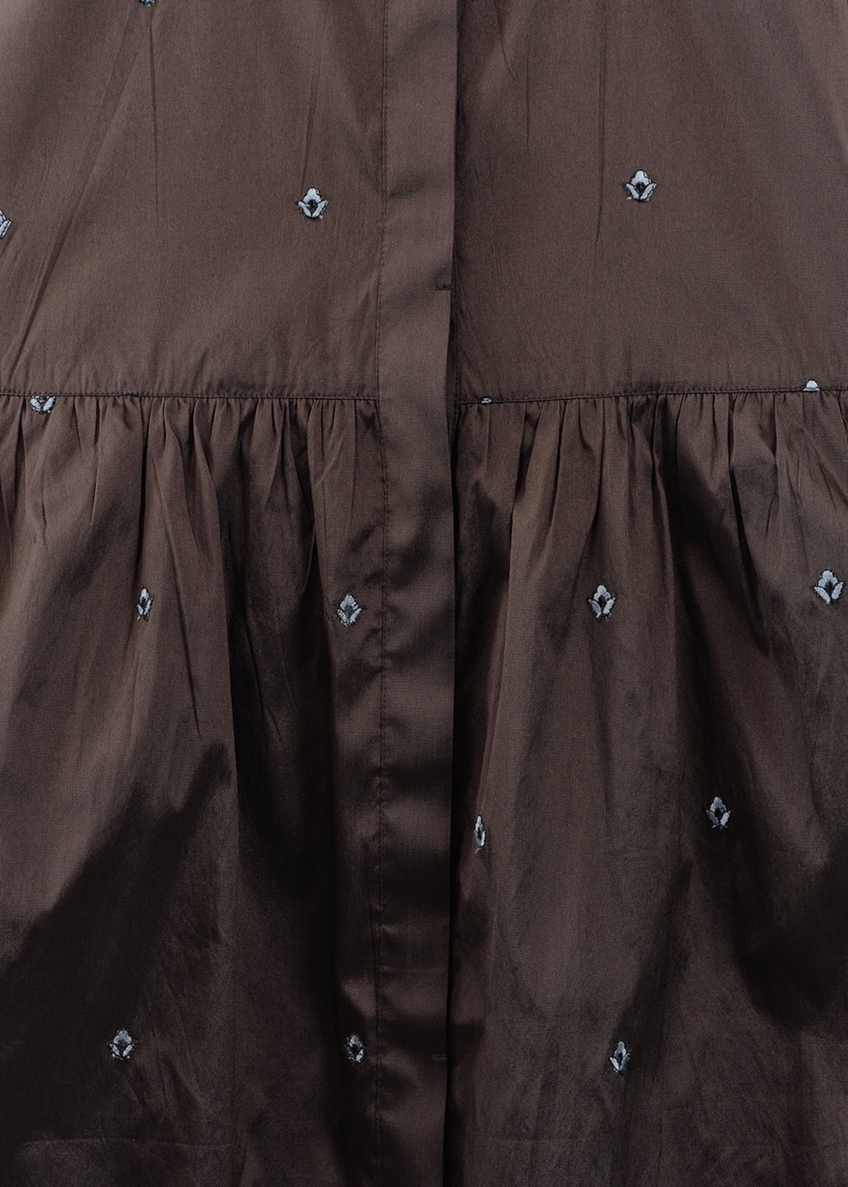【10/21 10時発売】Poly Dupion Small Kali Embroidery Shirts Dress