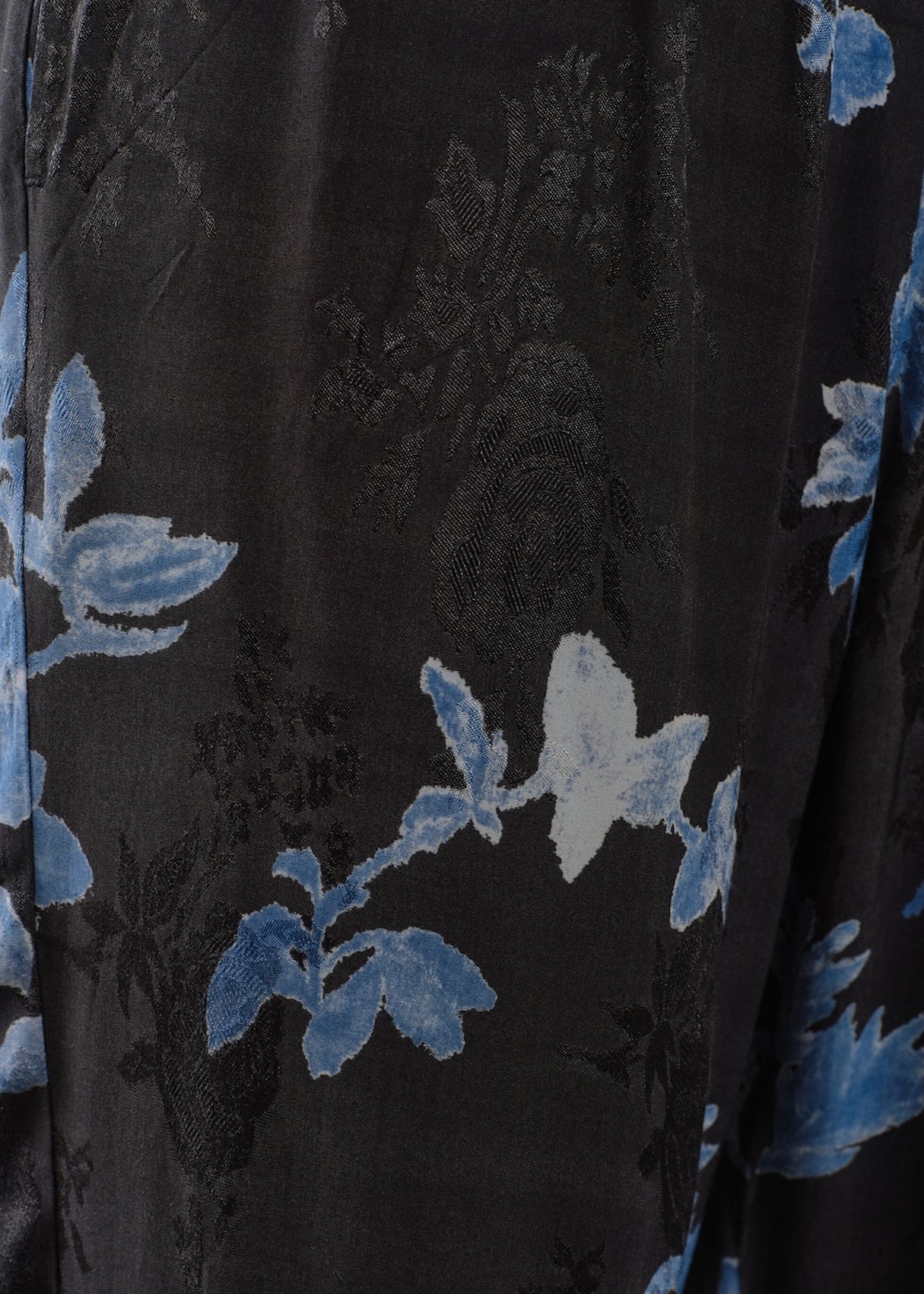 【9月下旬お届け予定】Rayon Jacquard Rose Print Pants