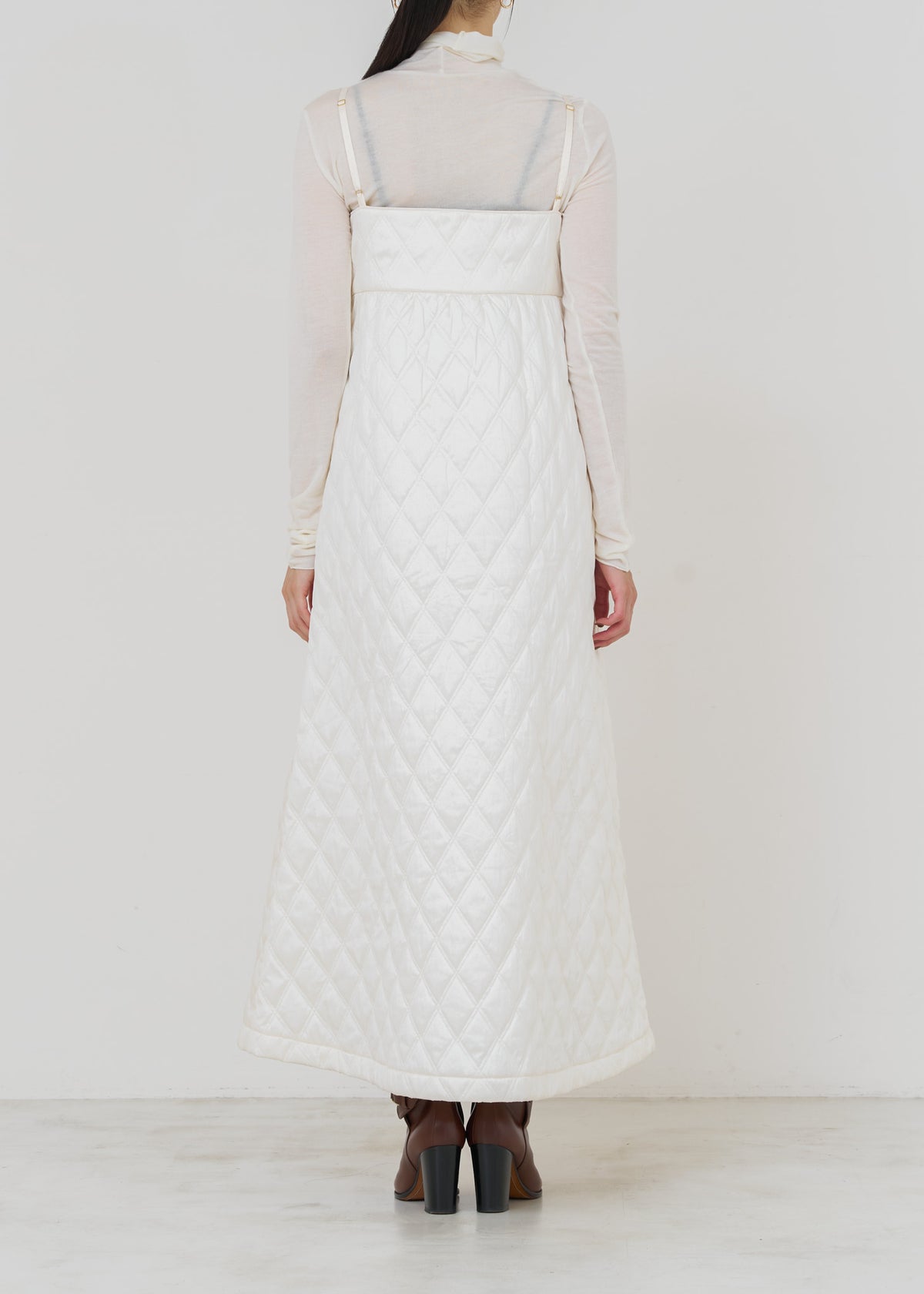 [Released 11/13 10:00] Poly Dupion Quilting Cami Dress