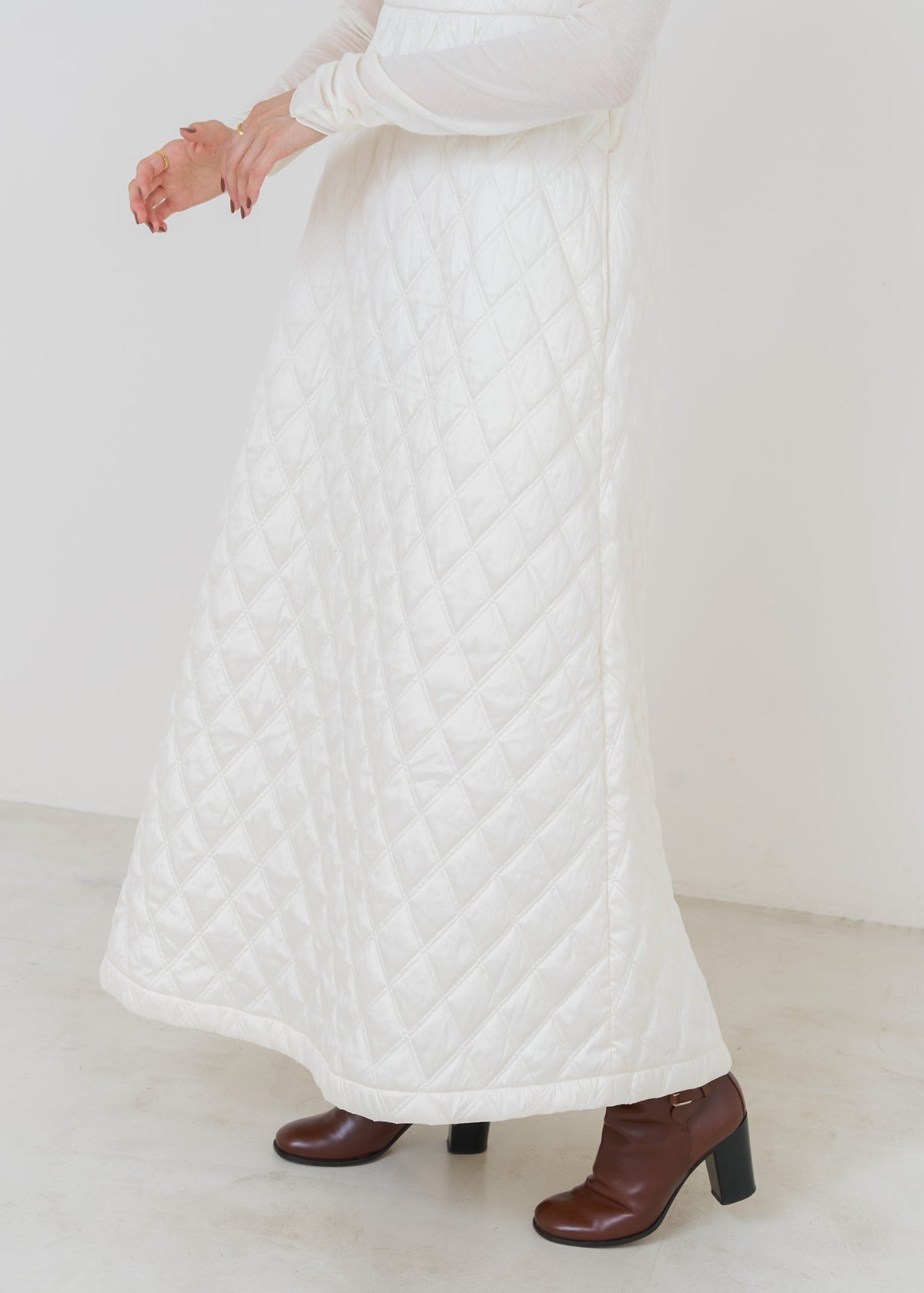 [Released 11/13 10:00] Poly Dupion Quilting Cami Dress