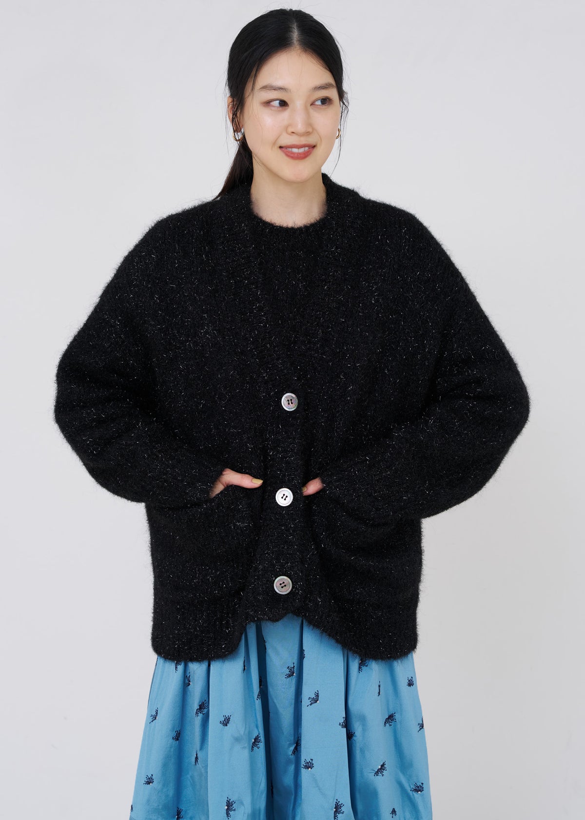 Alpaca Lurex Cardigan