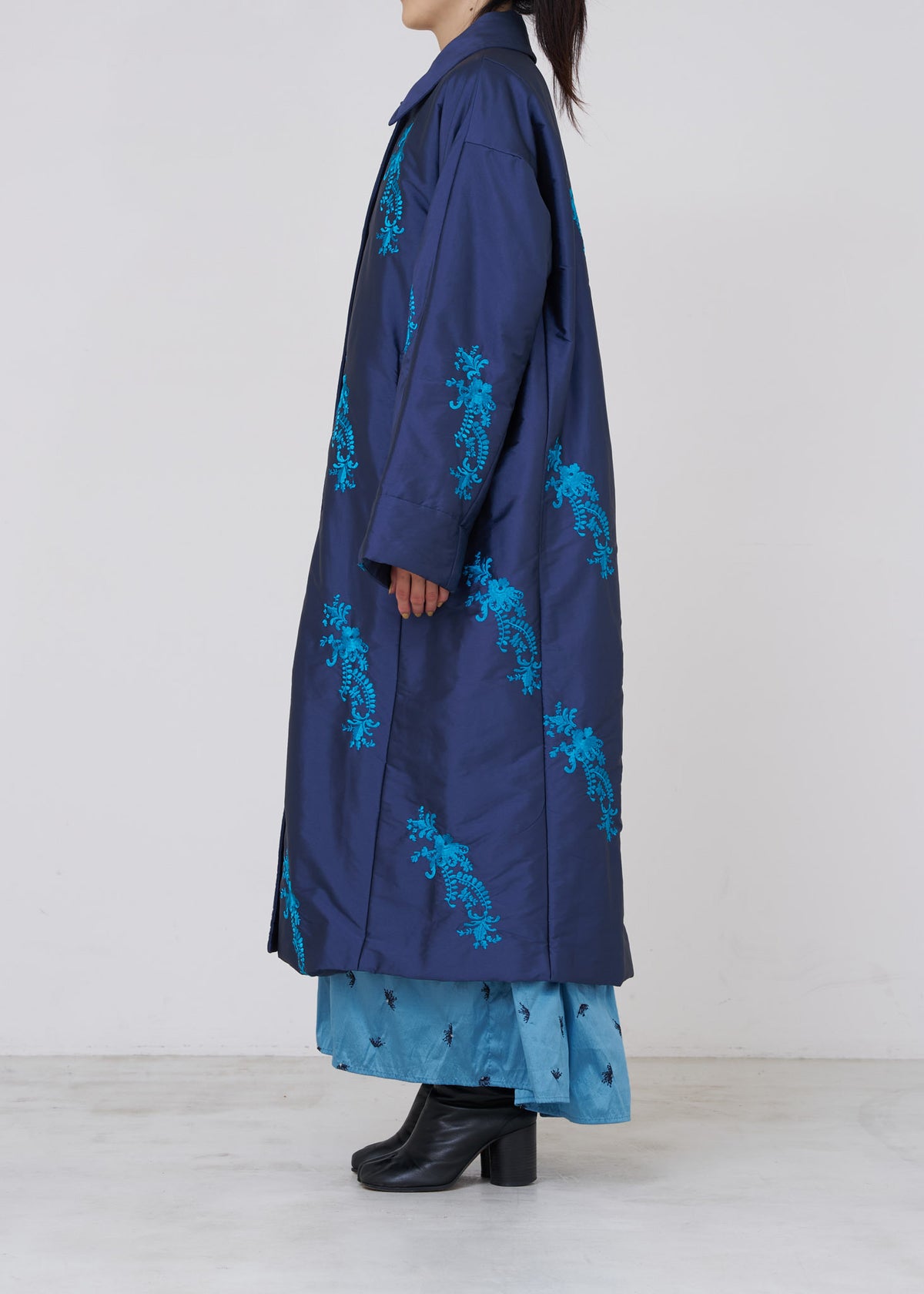 Poly Dupion Embroidery Quilting Coat