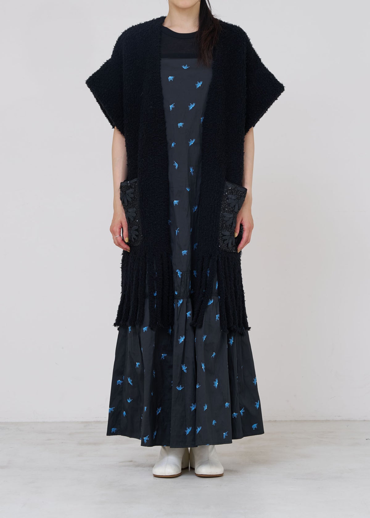 Sequence Embroidery Pocket Gilet