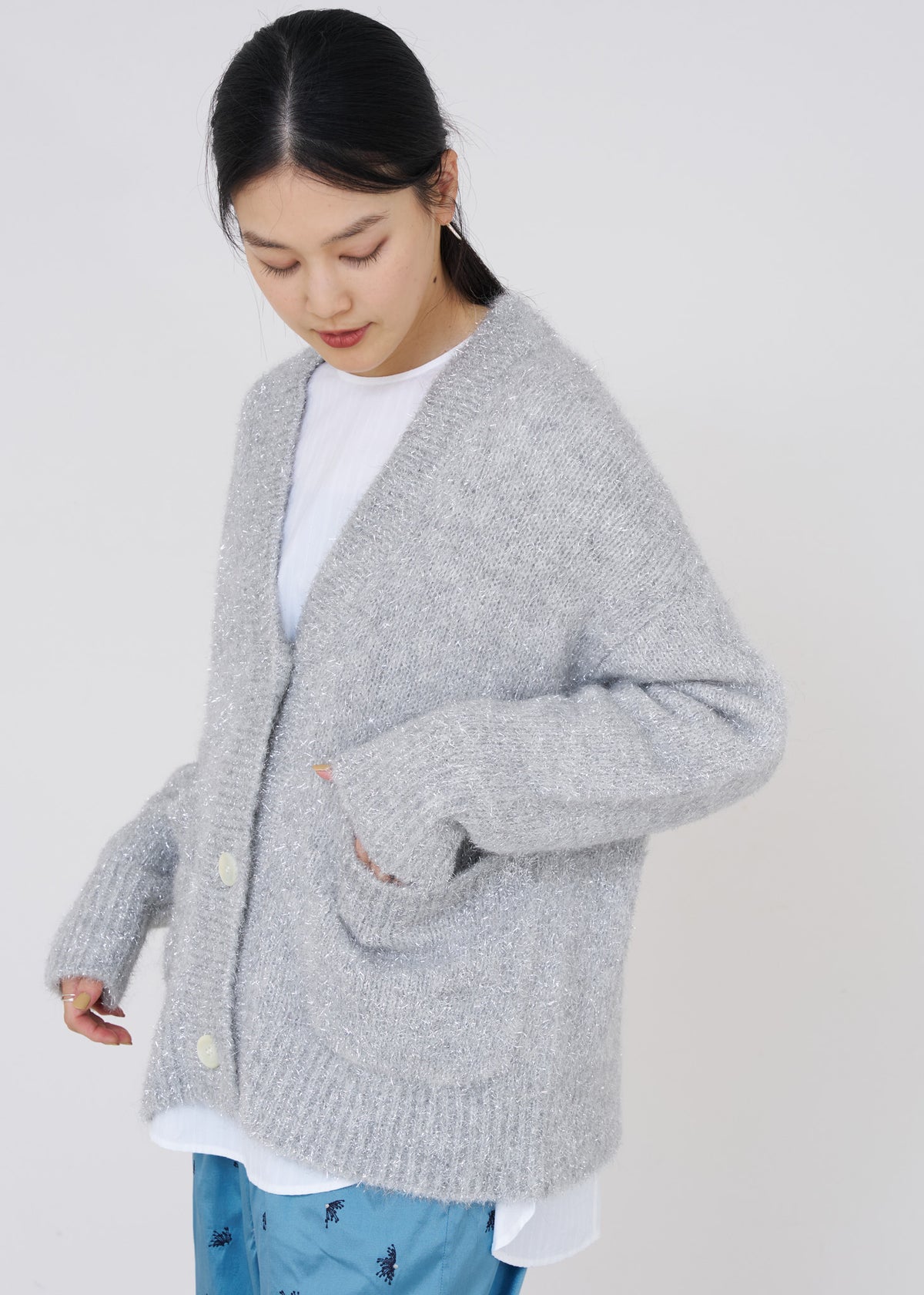Alpaca Lurex Cardigan
