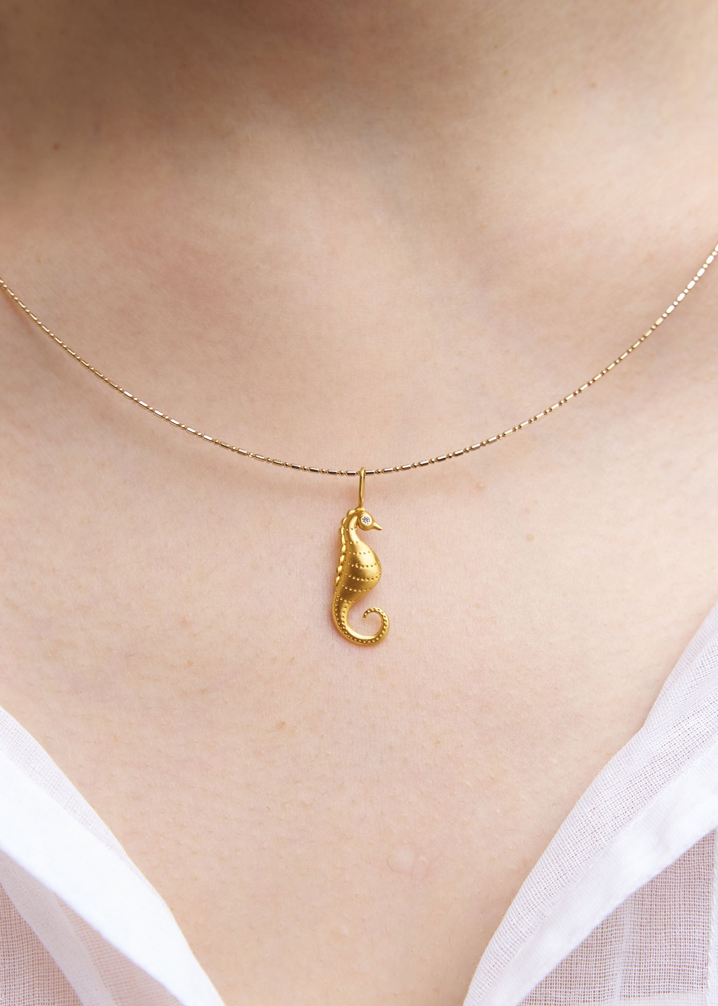 Seahorse Necklace Charm