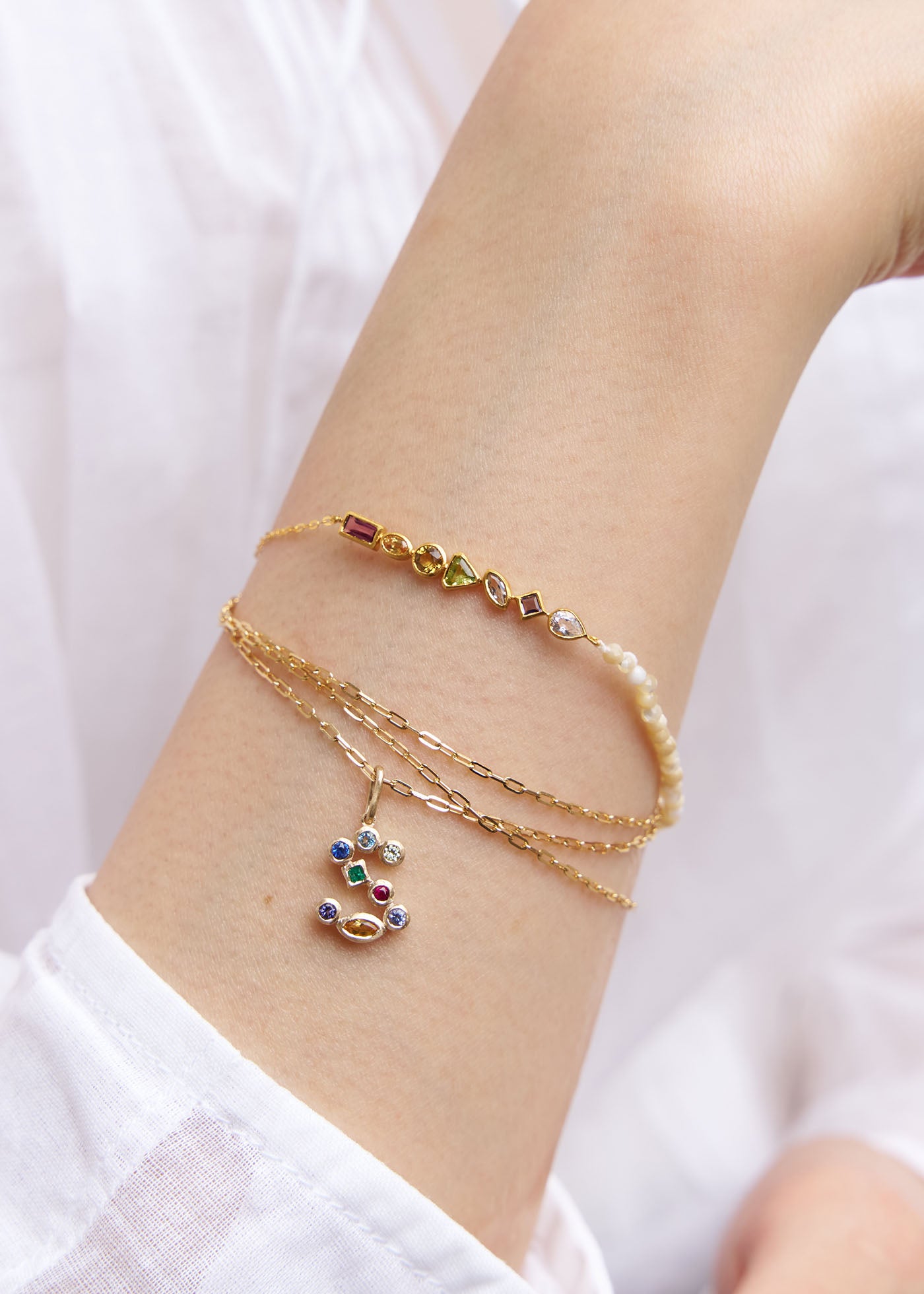 Chakra Gem Bracelet