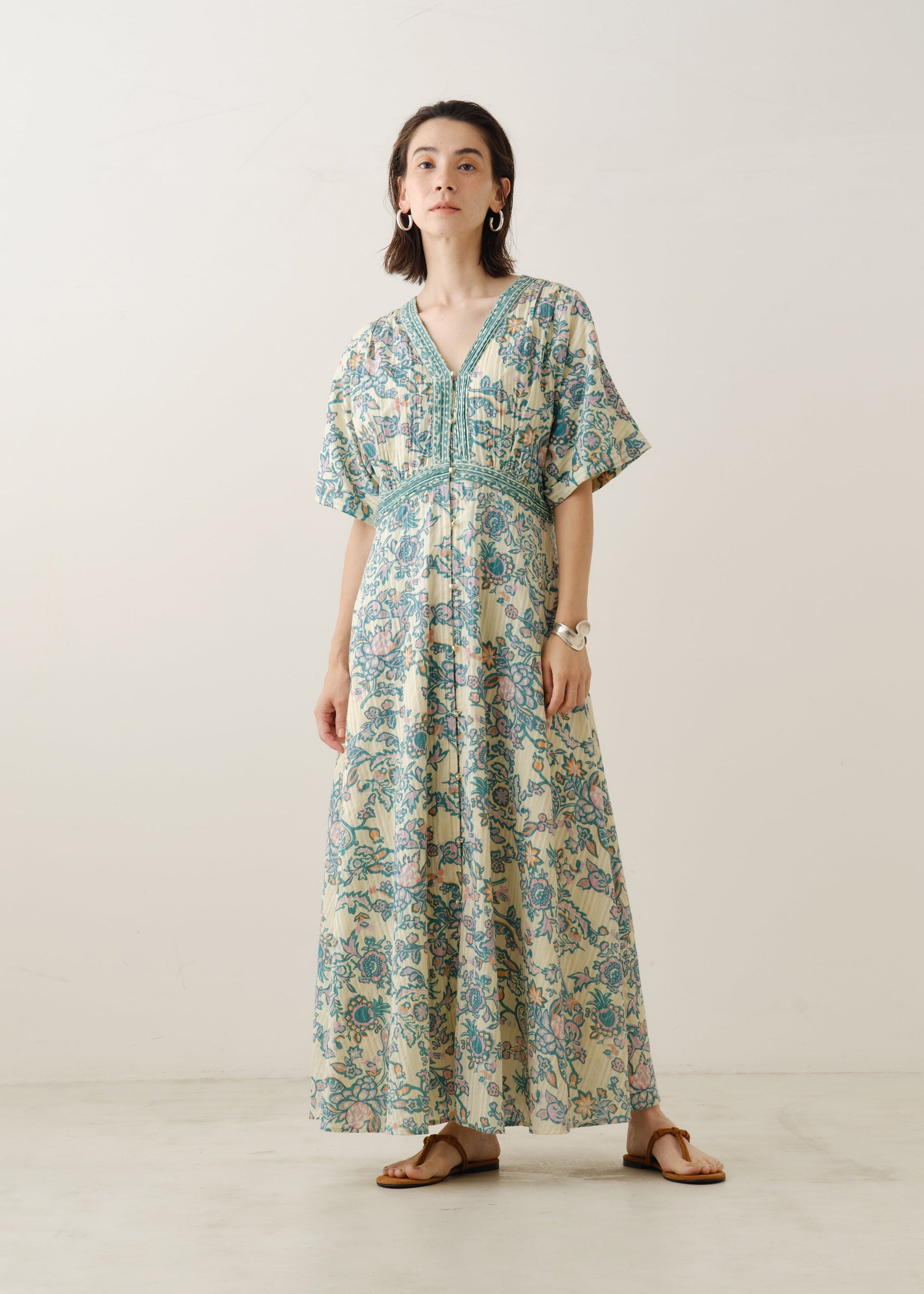 Paisley Flower Print Tuck Dress | Pasand by ne Quittez pas